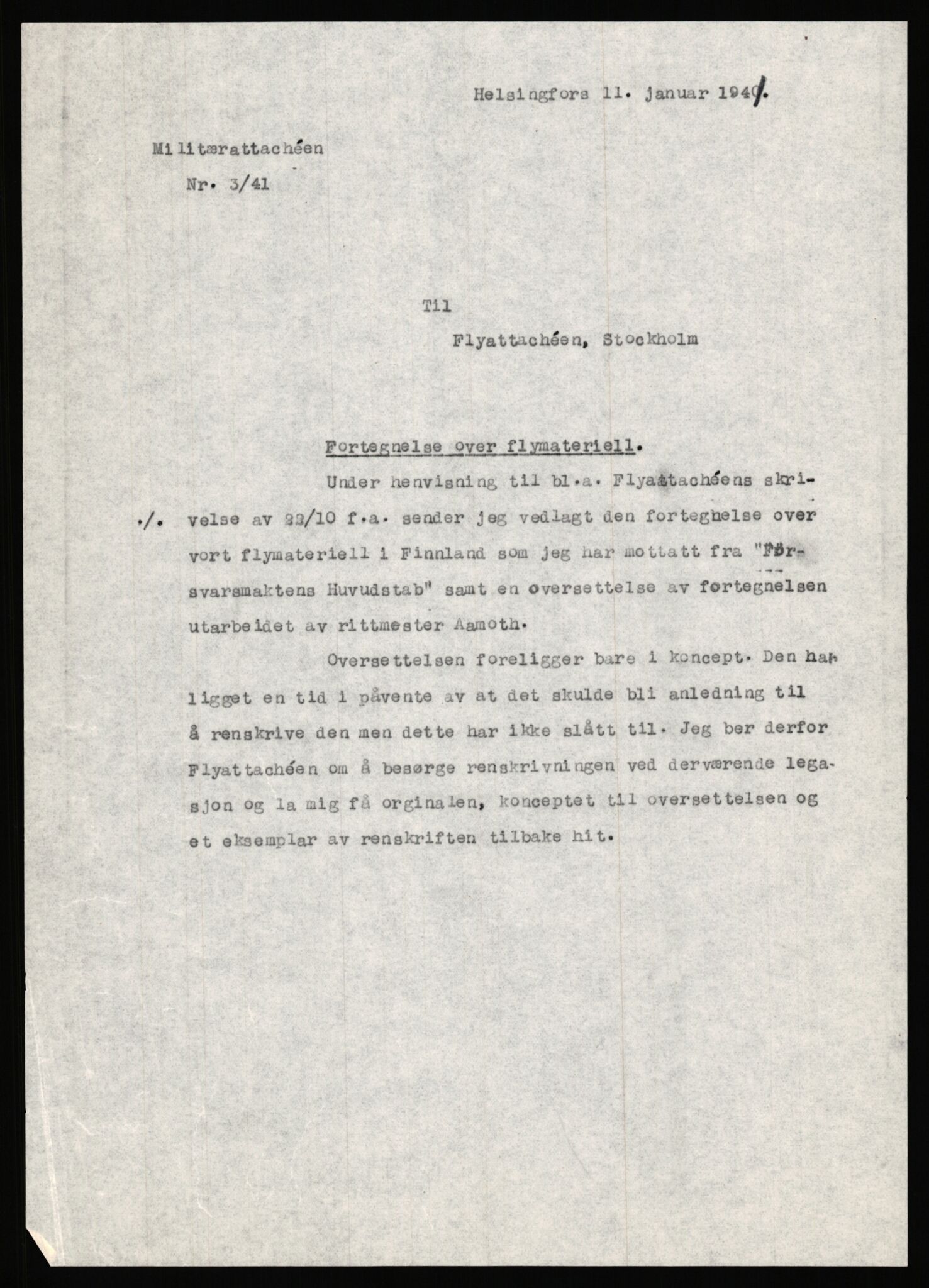 Forsvaret, Forsvarets krigshistoriske avdeling, AV/RA-RAFA-2017/Y/Ya/L0006: II-C-11-11,2 - Utenriksdepartementet.  Legasjonen i Helsingfors., 1940-1946, s. 131