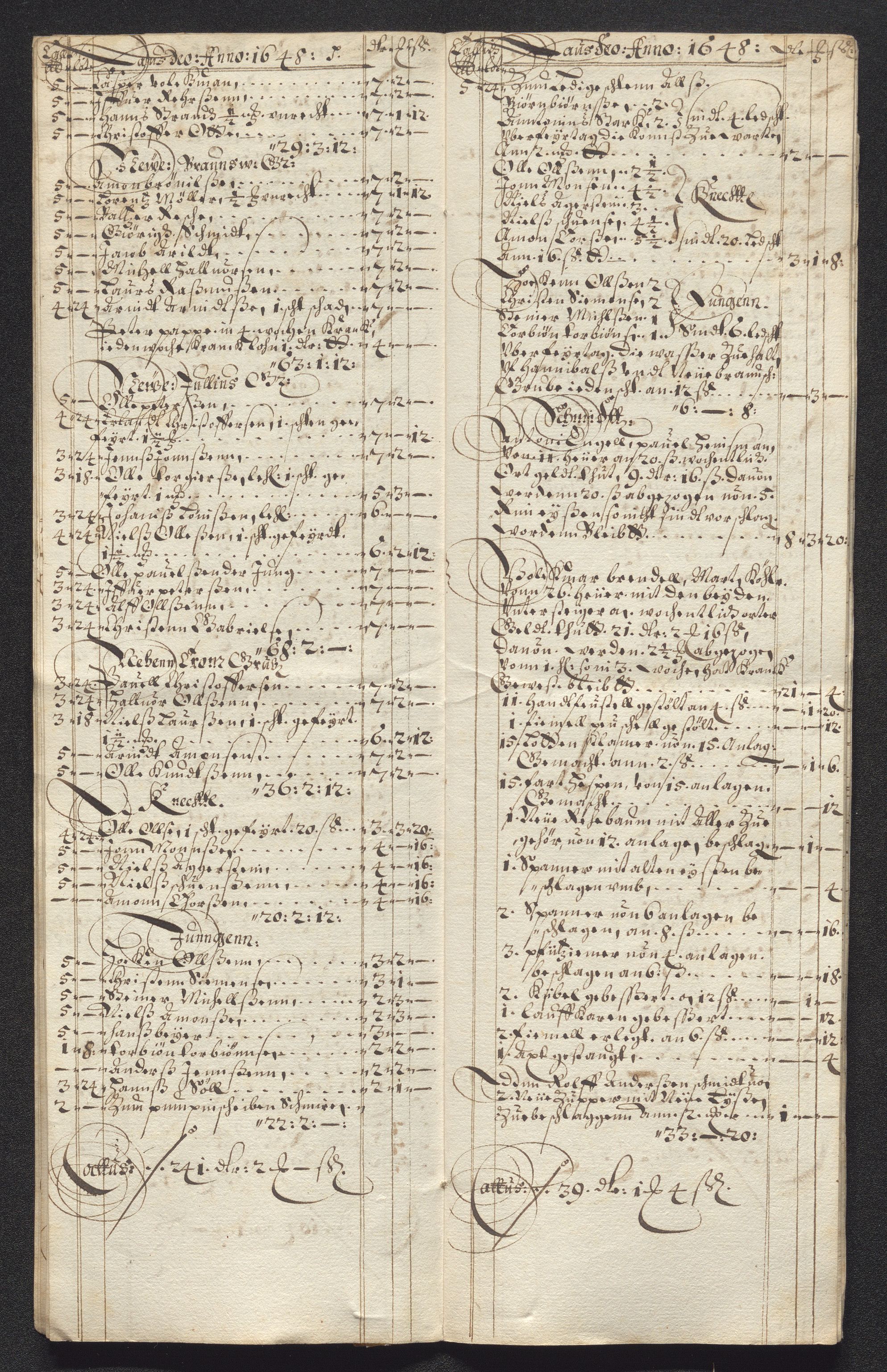 Kongsberg Sølvverk 1623-1816, AV/SAKO-EA-3135/001/D/Dc/Dcd/L0022: Utgiftsregnskap for gruver m.m., 1647-1648, s. 900