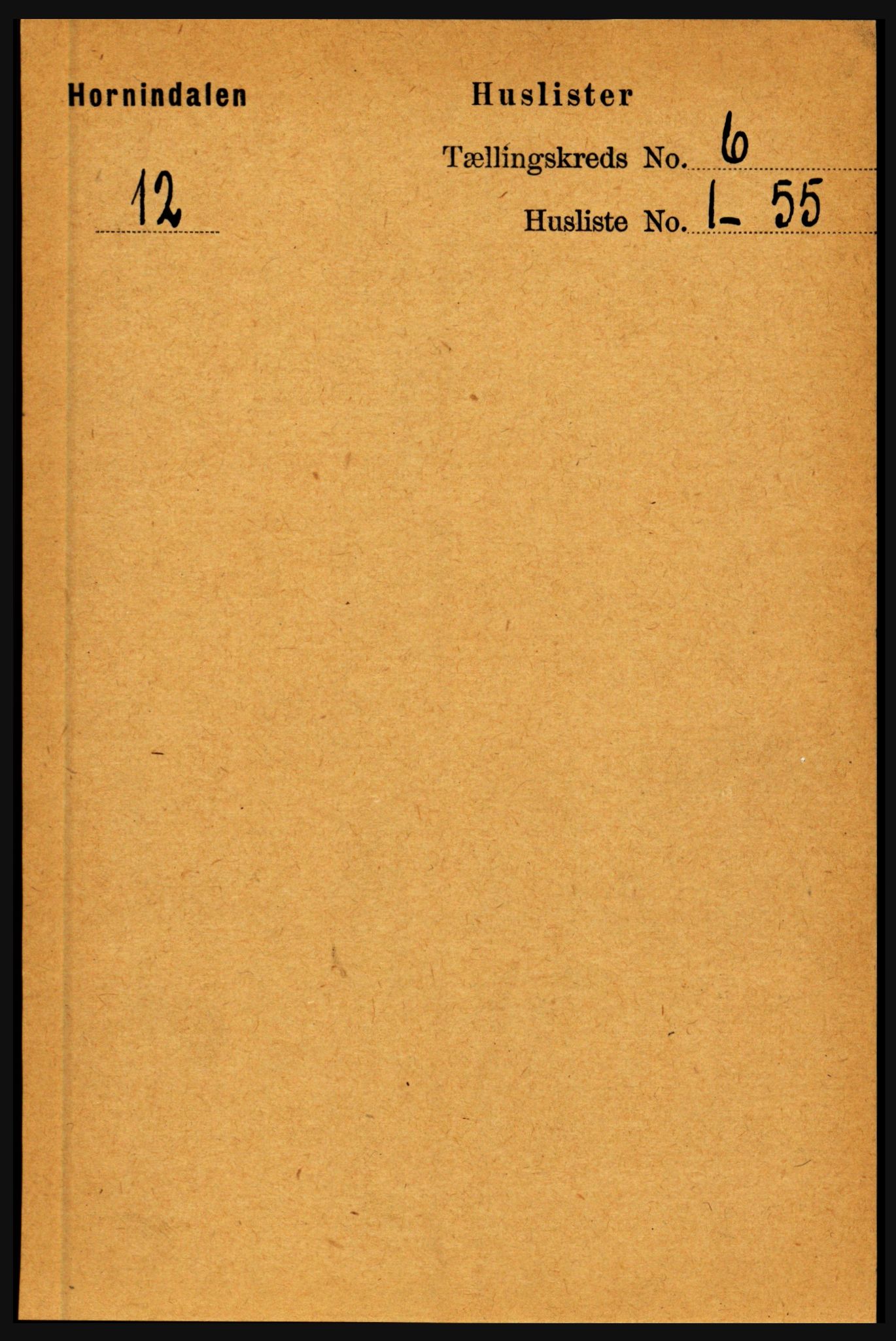 RA, Folketelling 1891 for 1444 Hornindal herred, 1891, s. 1347