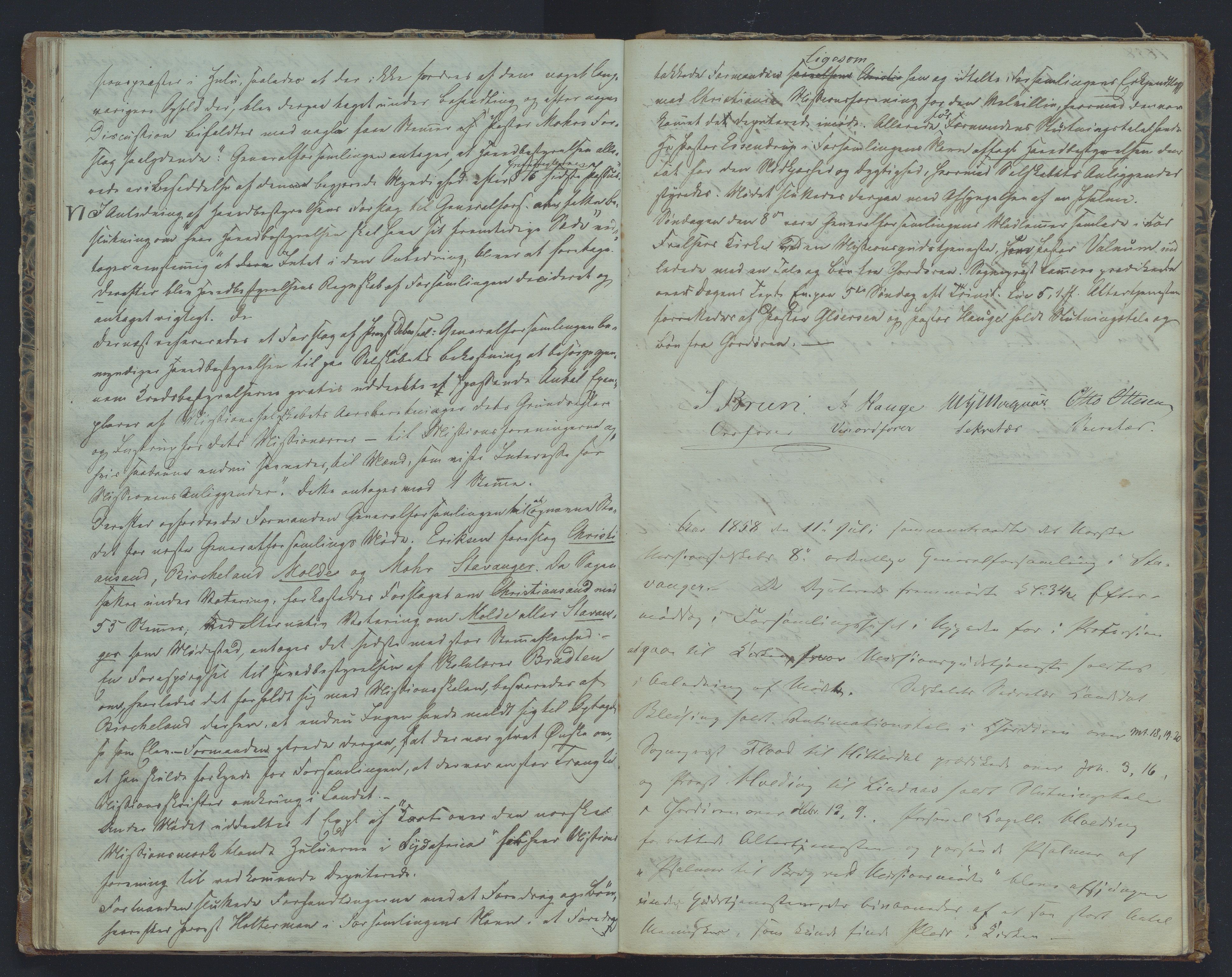 Det Norske Misjonsselskap - hovedadministrasjonen, VID/MA-A-1045/D/Da/Daa/L0028/0015: Beretninger, rapporter, cirkulære, protokoller / Protokoll - Referat fra Generalforsamlingene., 1842-1864