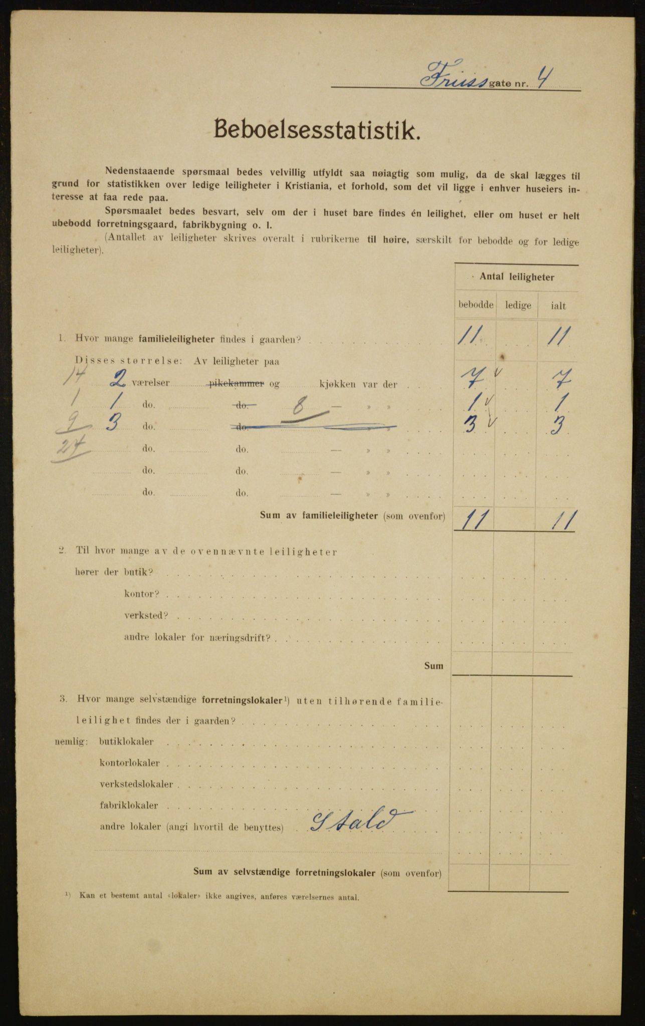 OBA, Kommunal folketelling 1.2.1910 for Kristiania, 1910, s. 25219