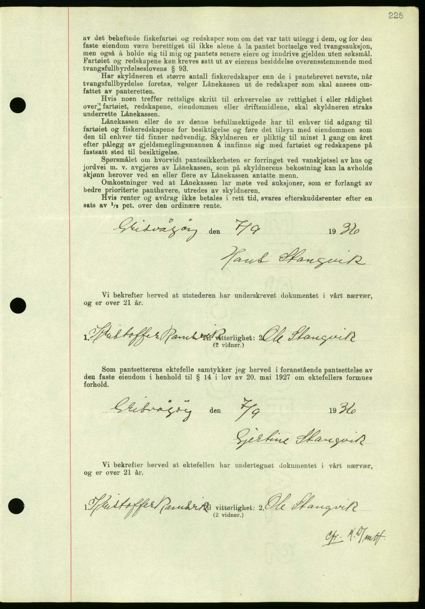 Nordmøre sorenskriveri, AV/SAT-A-4132/1/2/2Ca/L0090: Pantebok nr. B80, 1936-1937, Dagboknr: 2332/1936