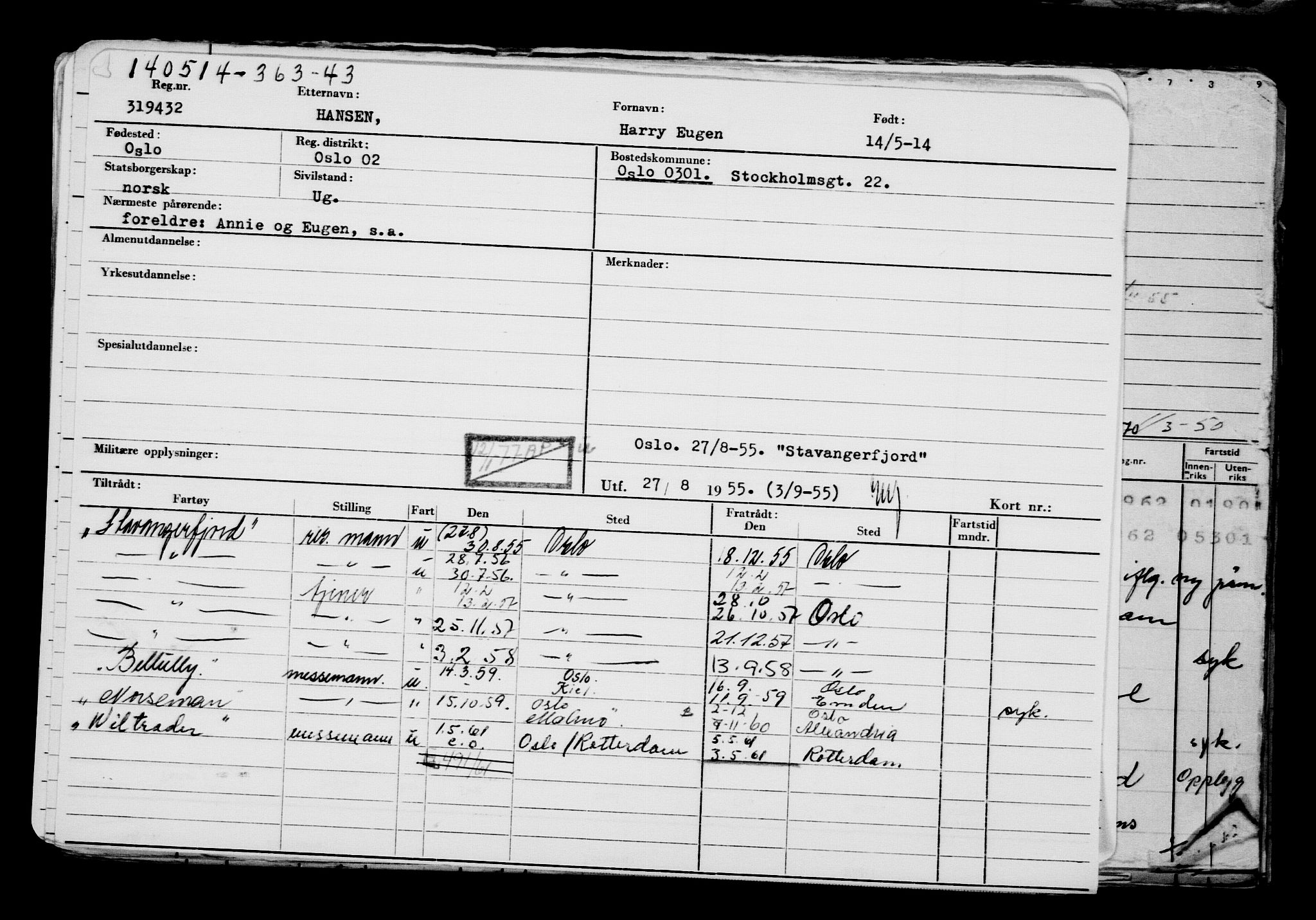 Direktoratet for sjømenn, AV/RA-S-3545/G/Gb/L0120: Hovedkort, 1914, s. 629