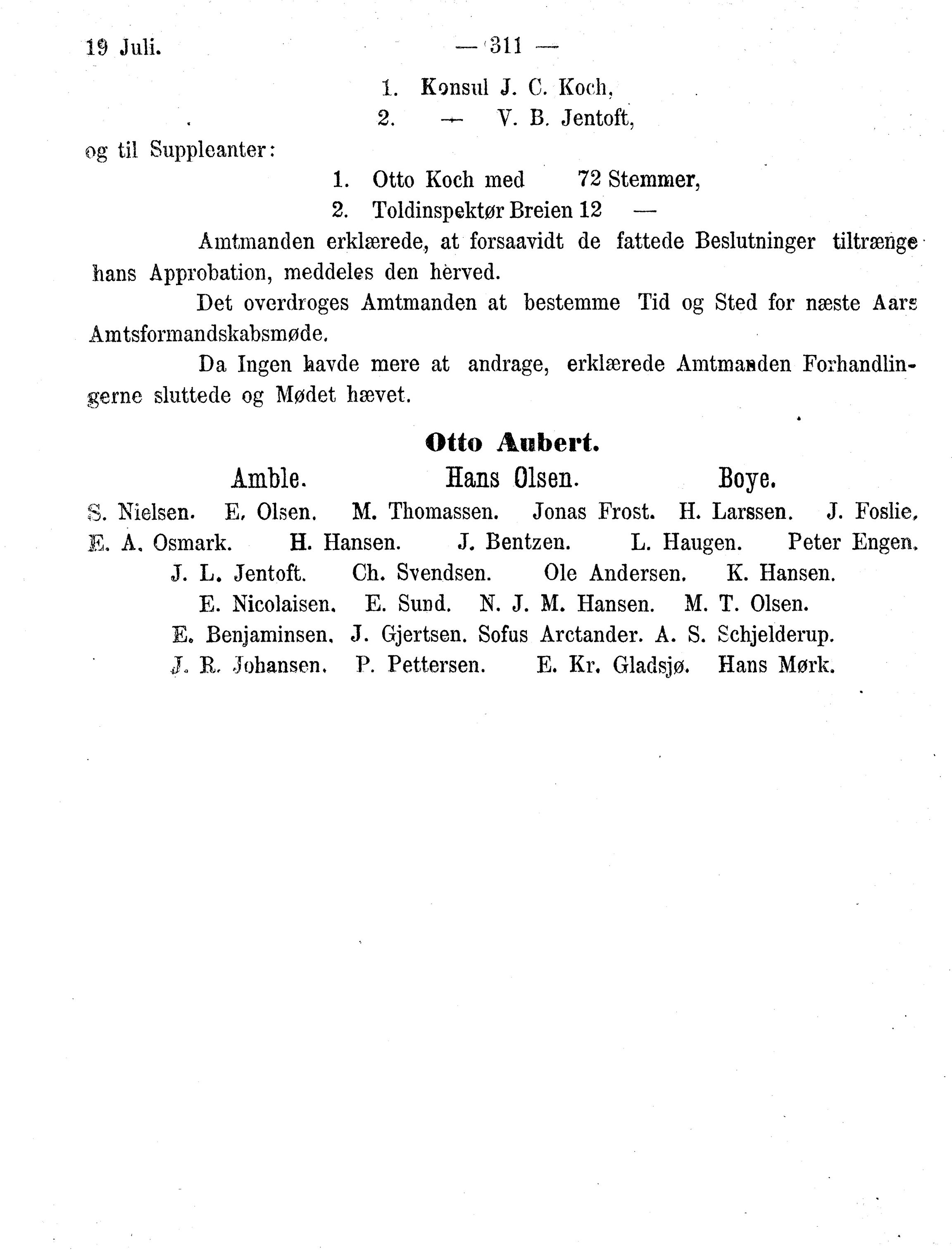 Nordland Fylkeskommune. Fylkestinget, AIN/NFK-17/176/A/Ac/L0010: Fylkestingsforhandlinger 1874-1880, 1874-1880