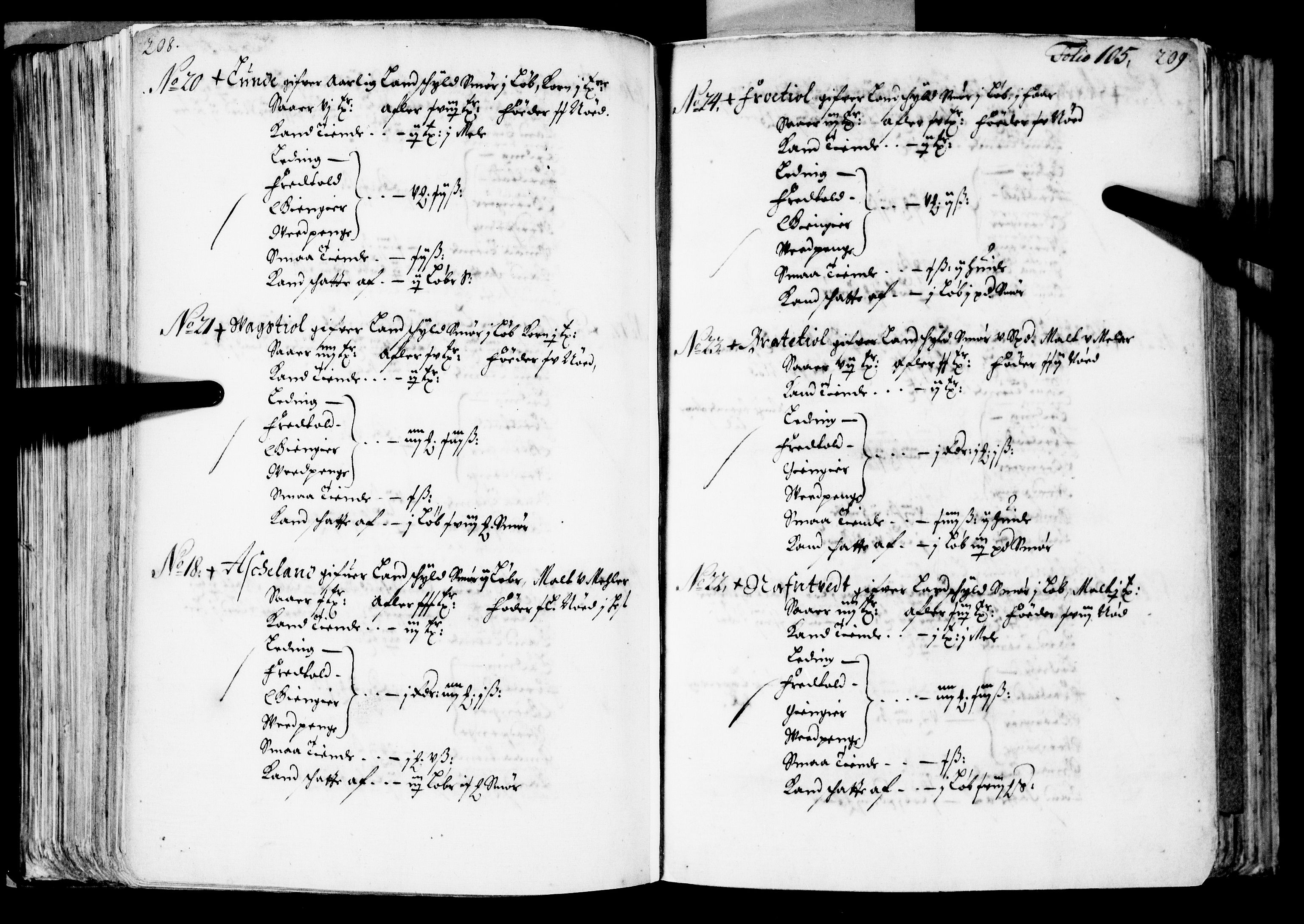 Rentekammeret inntil 1814, Realistisk ordnet avdeling, AV/RA-EA-4070/N/Nb/Nba/L0039: Nordhordland fogderi, 1667, s. 104b-105a