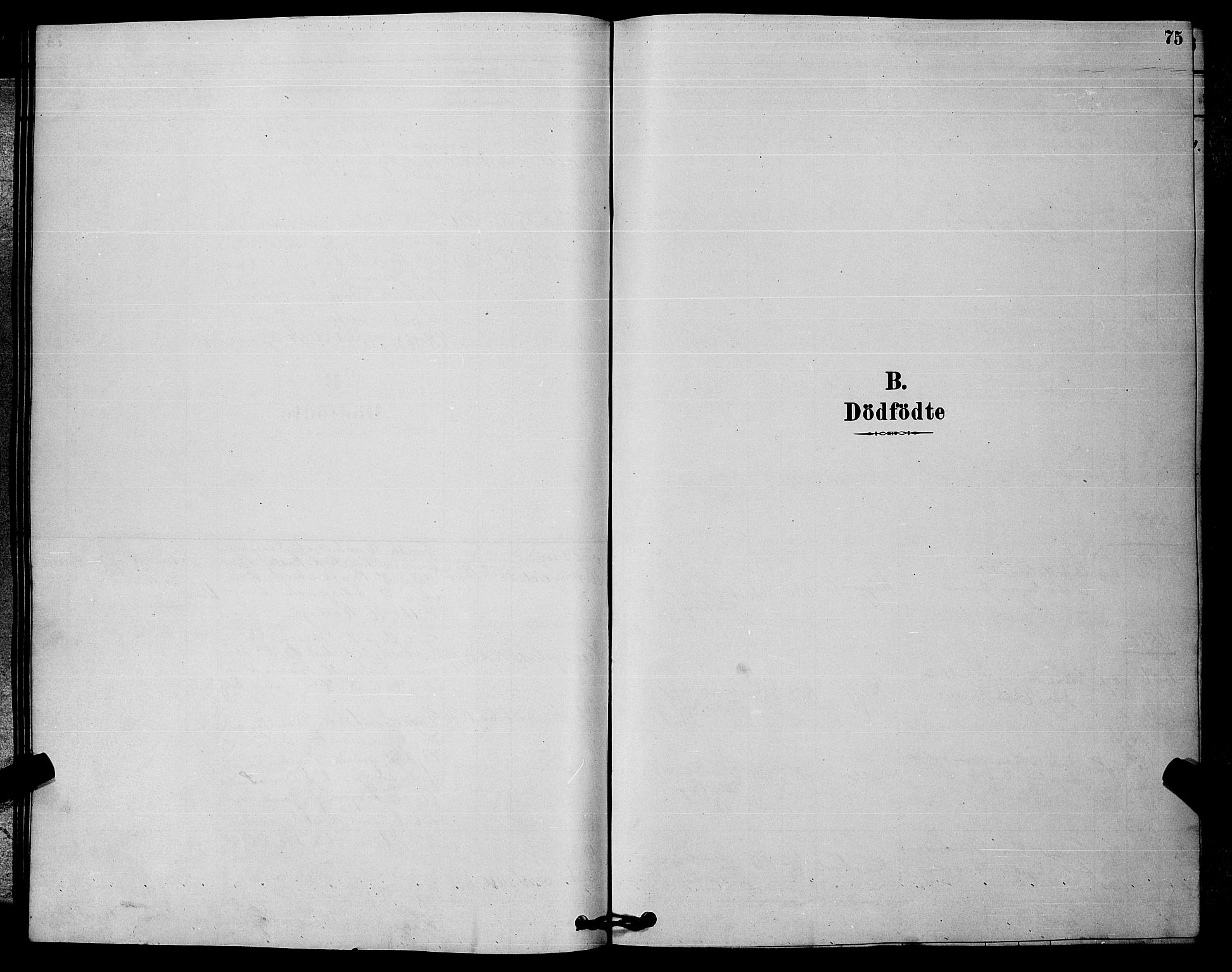 Rollag kirkebøker, AV/SAKO-A-240/G/Ga/L0004: Klokkerbok nr. I 4, 1878-1903, s. 75