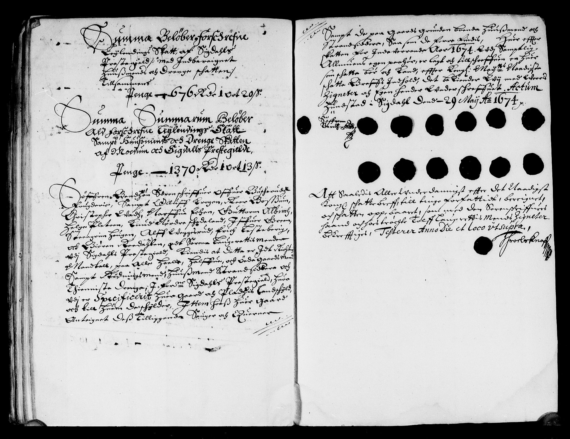 Rentekammeret inntil 1814, Reviderte regnskaper, Stiftamtstueregnskaper, Landkommissariatet på Akershus og Akershus stiftamt, AV/RA-EA-5869/R/Rb/L0094: Akershus stiftamt, 1673-1674