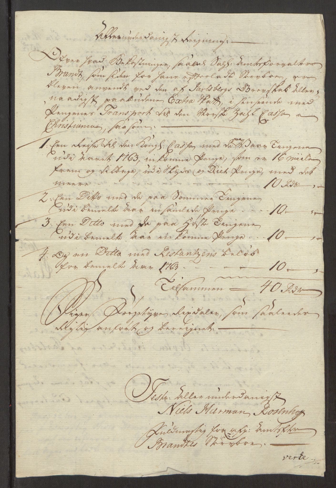 Rentekammeret inntil 1814, Reviderte regnskaper, Fogderegnskap, RA/EA-4092/R32/L1960: Ekstraskatten Jarlsberg grevskap, 1762-1772, s. 41