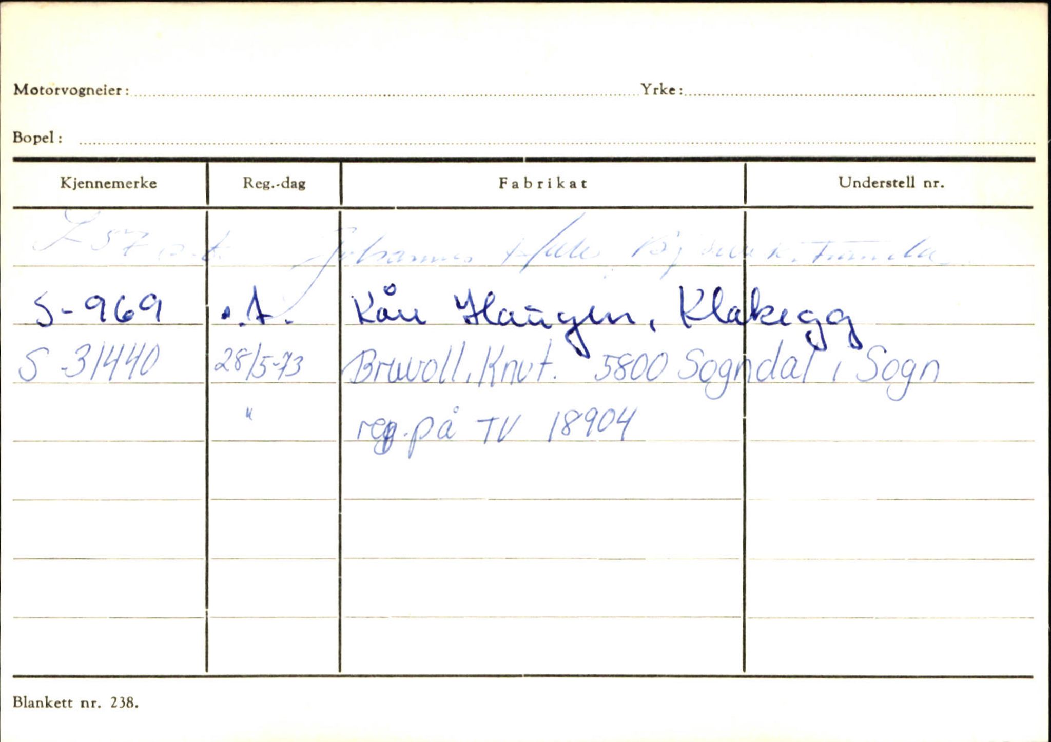 Statens vegvesen, Sogn og Fjordane vegkontor, AV/SAB-A-5301/4/F/L0126: Eigarregister Fjaler M-Å. Leikanger A-Å, 1945-1975, s. 1624