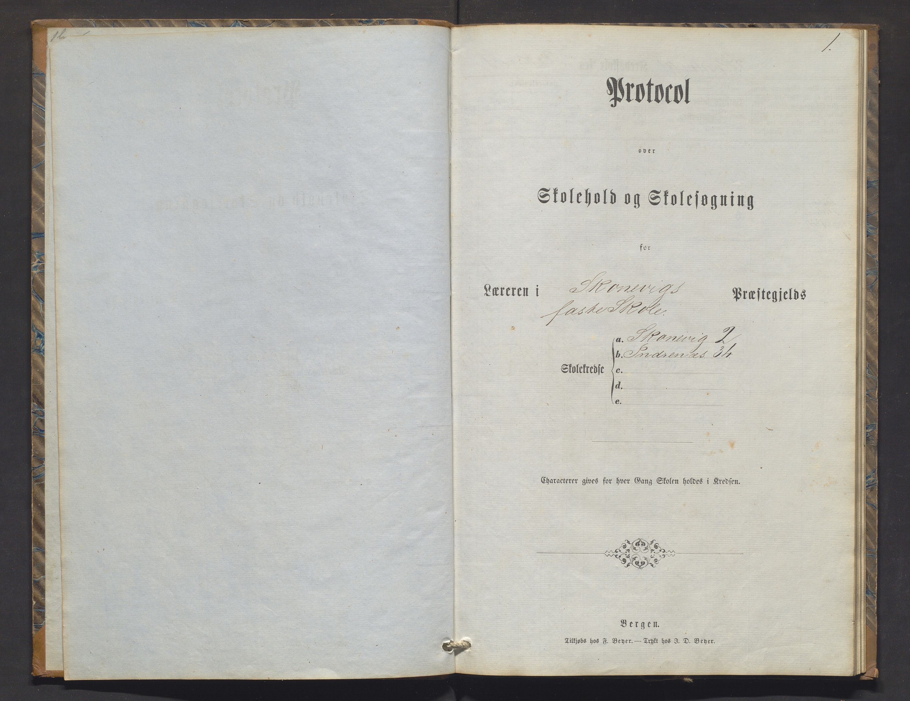 Skånevik kommune. Barneskulane, IKAH/1212-231/F/Fa/L0004: Skuleprotokoll for Skånevik og Indrenes krinsar, 1869-1878