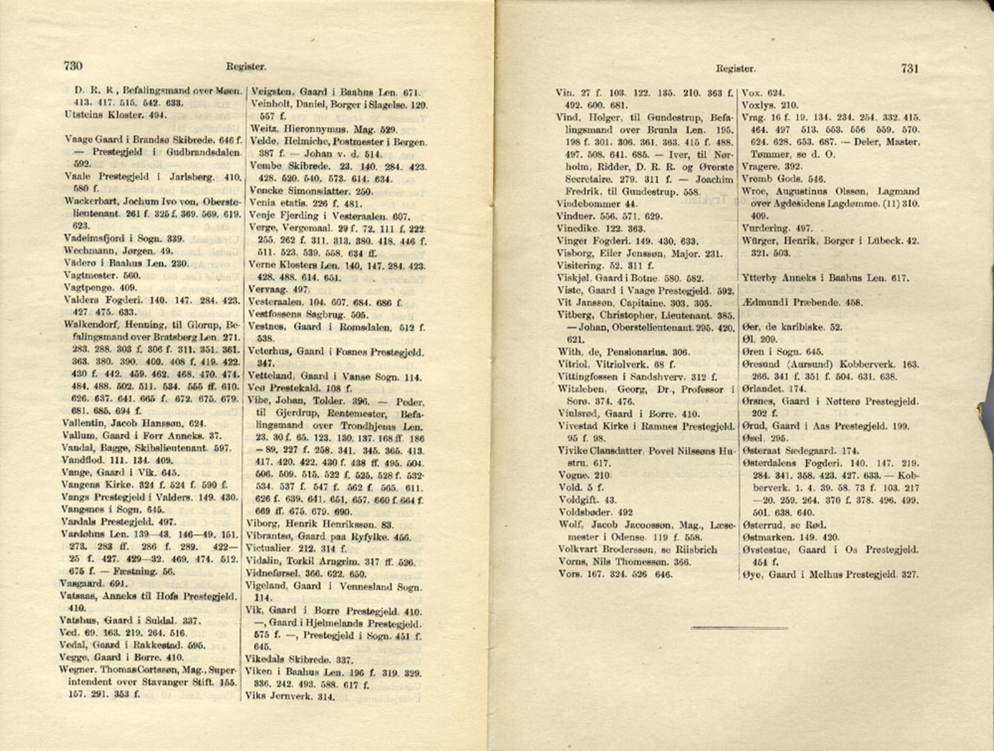 Publikasjoner utgitt av Det Norske Historiske Kildeskriftfond, PUBL/-/-/-: Norske Rigs-Registranter, bind 11, 1653-1656, s. 730-731