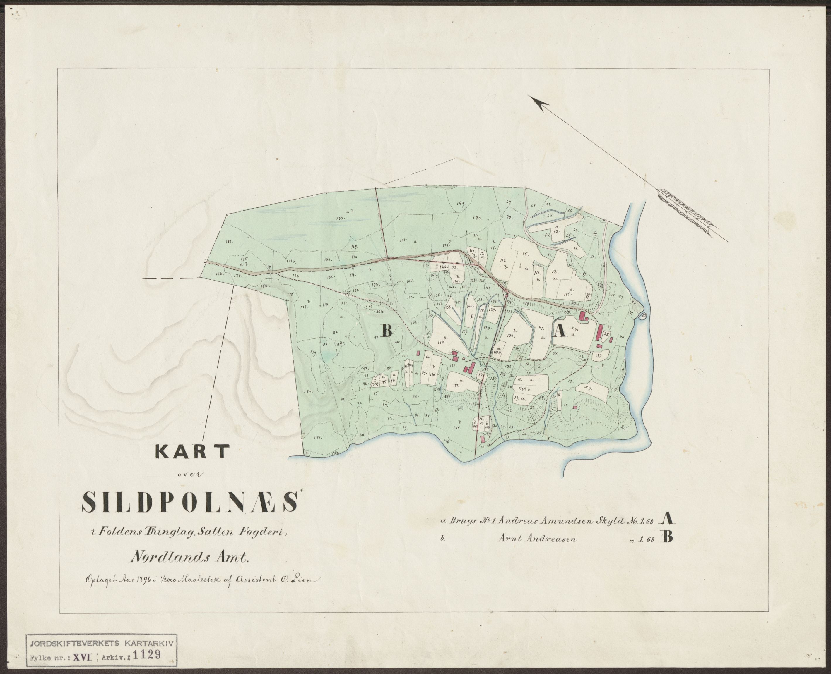 Jordskifteverkets kartarkiv, AV/RA-S-3929/T, 1859-1988, s. 1293