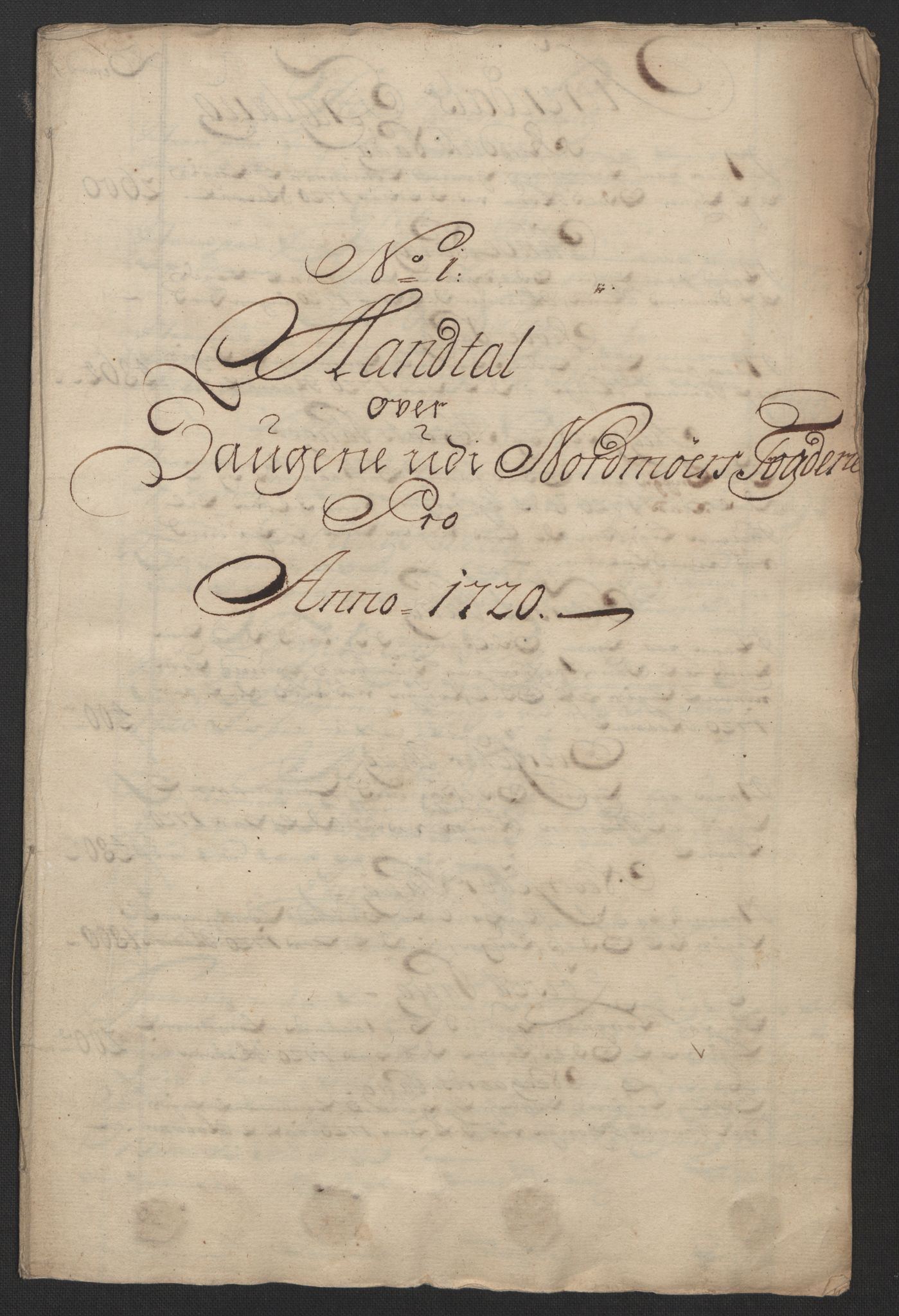 Rentekammeret inntil 1814, Reviderte regnskaper, Fogderegnskap, RA/EA-4092/R56/L3753: Fogderegnskap Nordmøre, 1720, s. 569