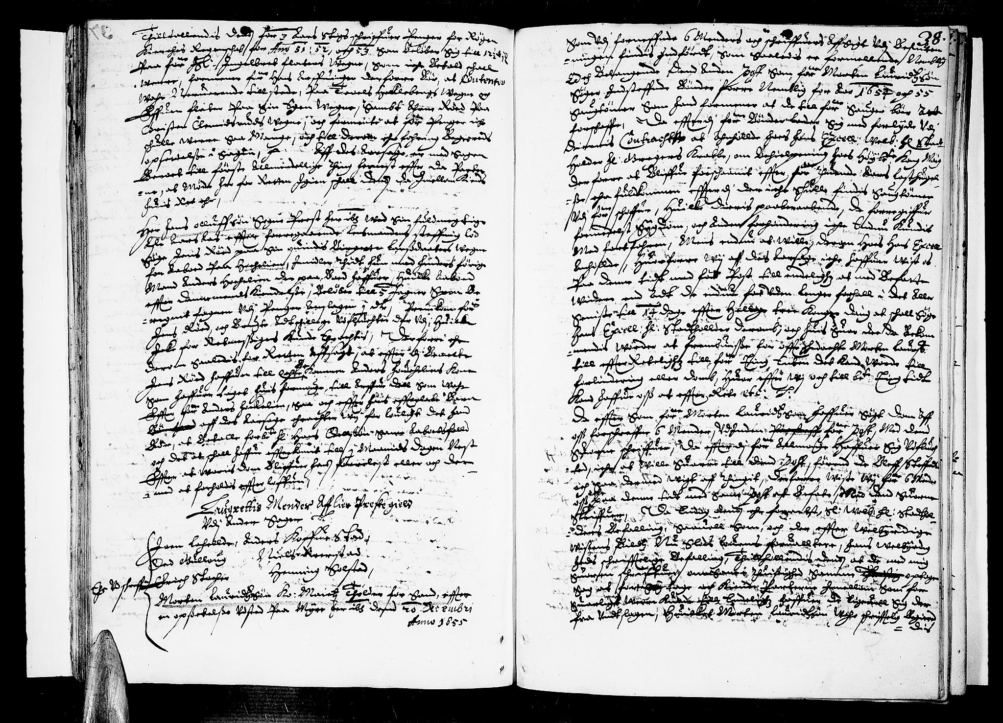 Lier, Røyken og Hurum sorenskriveri, SAKO/A-89/F/Fa/L0001: Tingbok, 1655-1658, s. 38