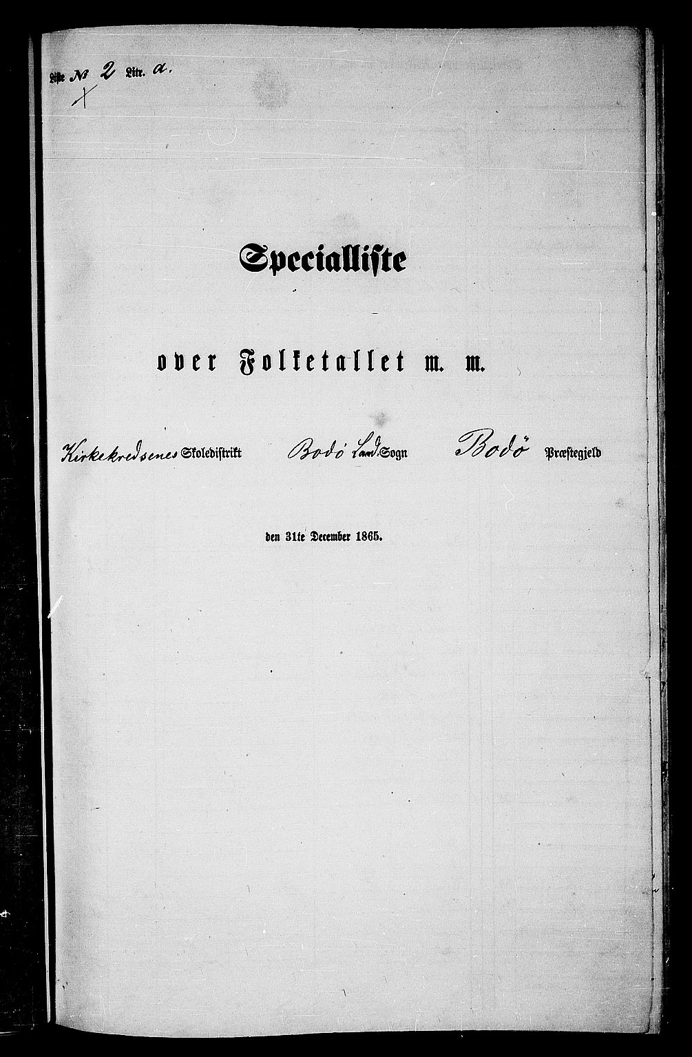 RA, Folketelling 1865 for 1843L Bodø prestegjeld, Bodø landsokn, 1865, s. 32