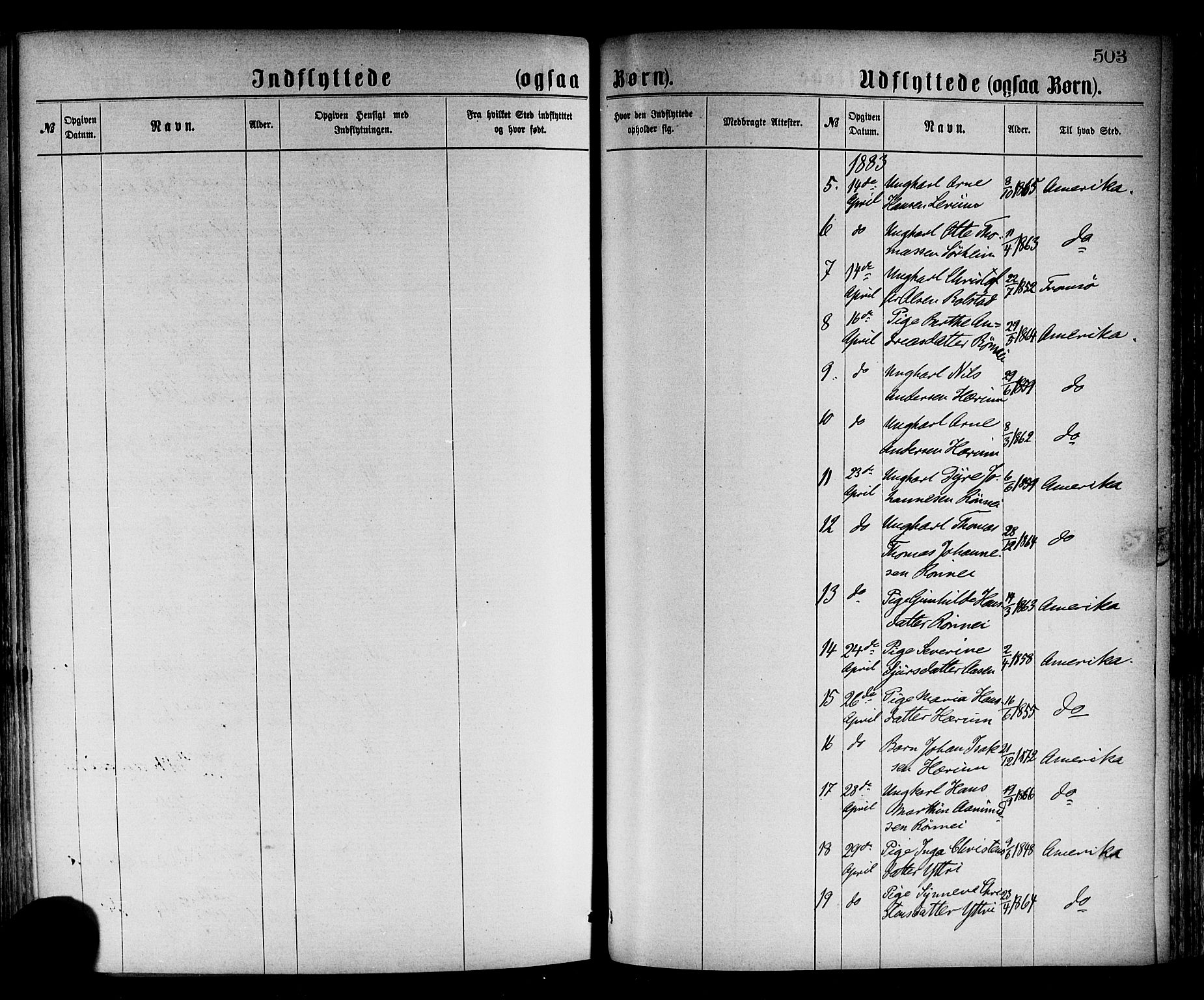 Luster sokneprestembete, AV/SAB-A-81101/H/Haa/Haaa/L0010: Ministerialbok nr. A 10, 1871-1886, s. 503