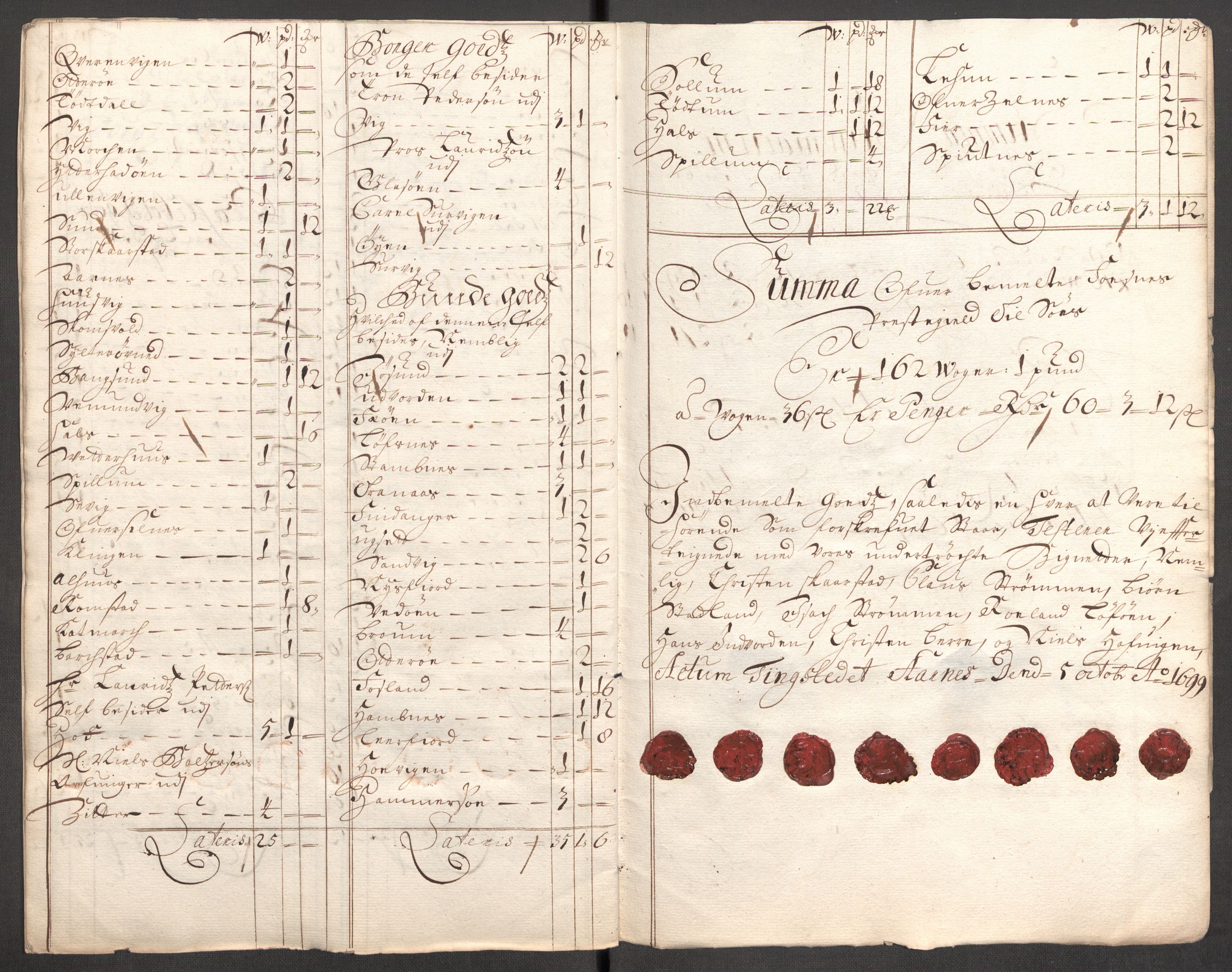 Rentekammeret inntil 1814, Reviderte regnskaper, Fogderegnskap, RA/EA-4092/R64/L4426: Fogderegnskap Namdal, 1699-1700, s. 208