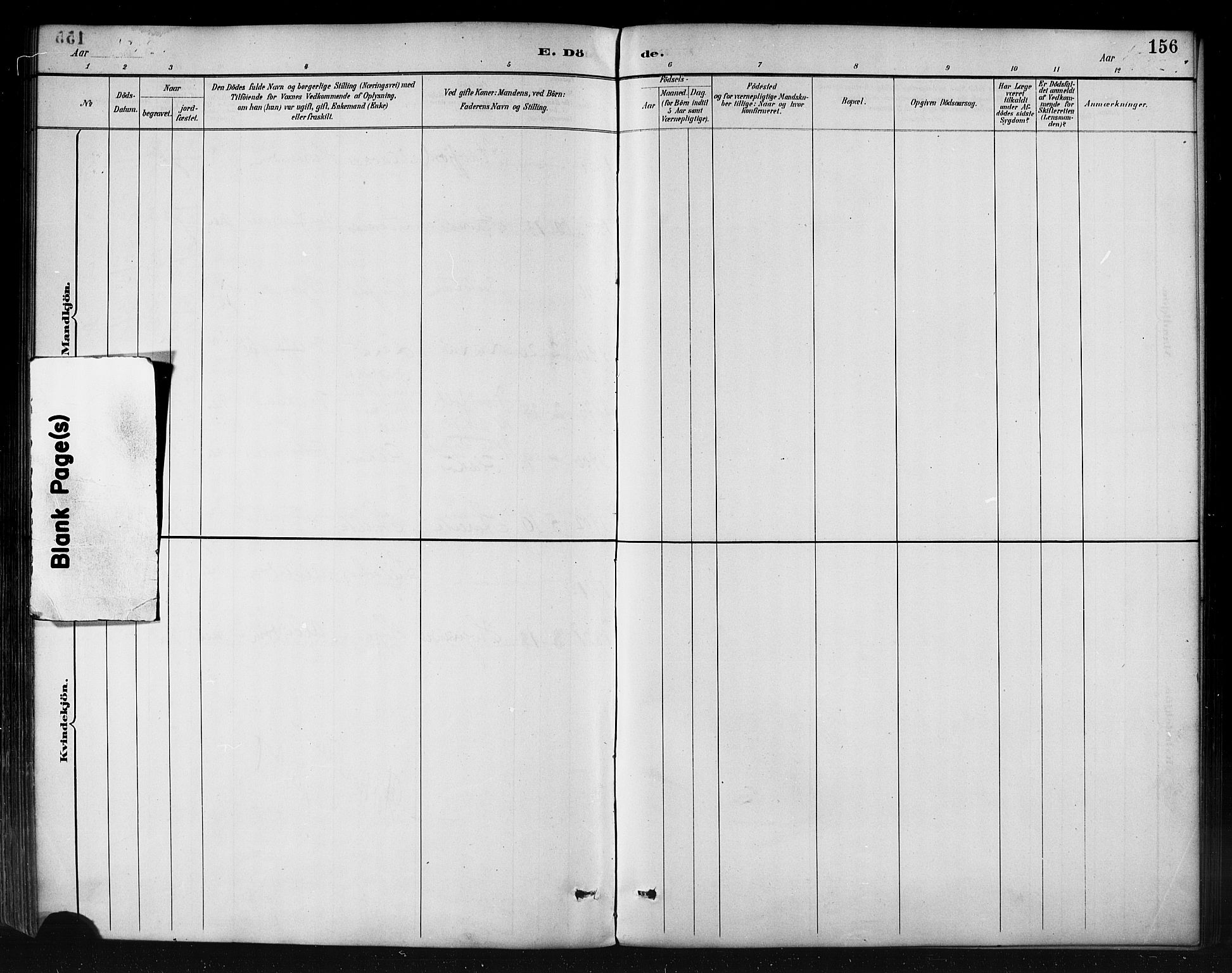 Ministerialprotokoller, klokkerbøker og fødselsregistre - Nordland, AV/SAT-A-1459/858/L0831: Ministerialbok nr. 858A01, 1884-1902, s. 156