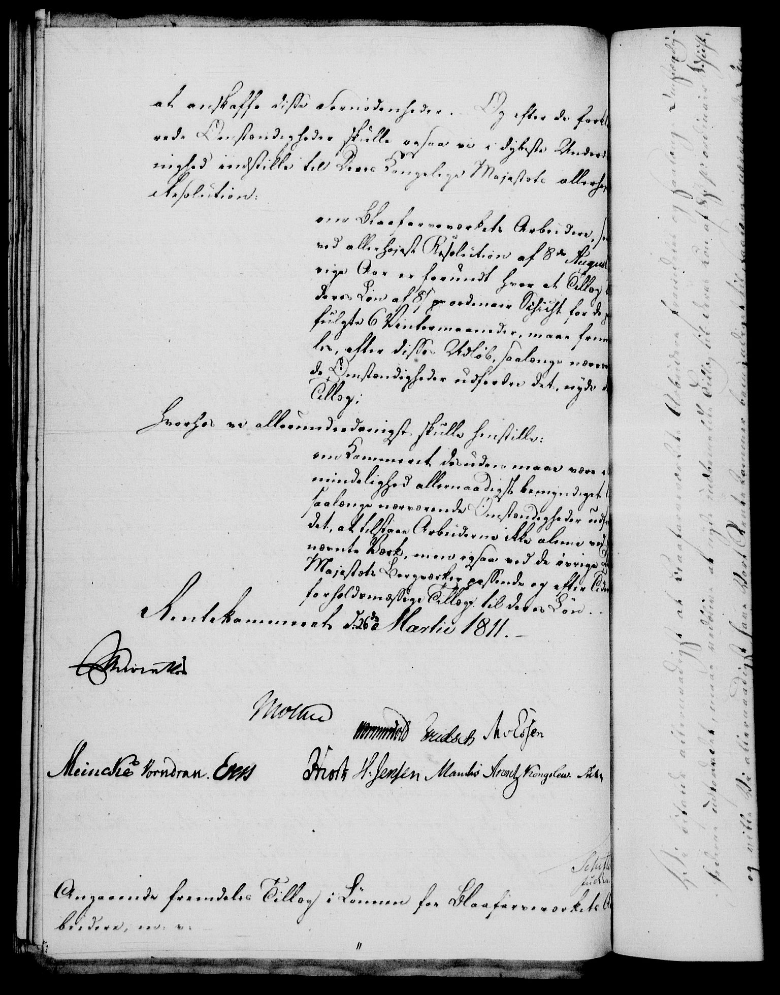 Rentekammeret, Renteskriverkontorene, AV/RA-EA-3115/M/Mf/Mfb/L0010: Relasjons- og resolusjonsprotokoll med register (merket RK 54.16), 1811-1812
