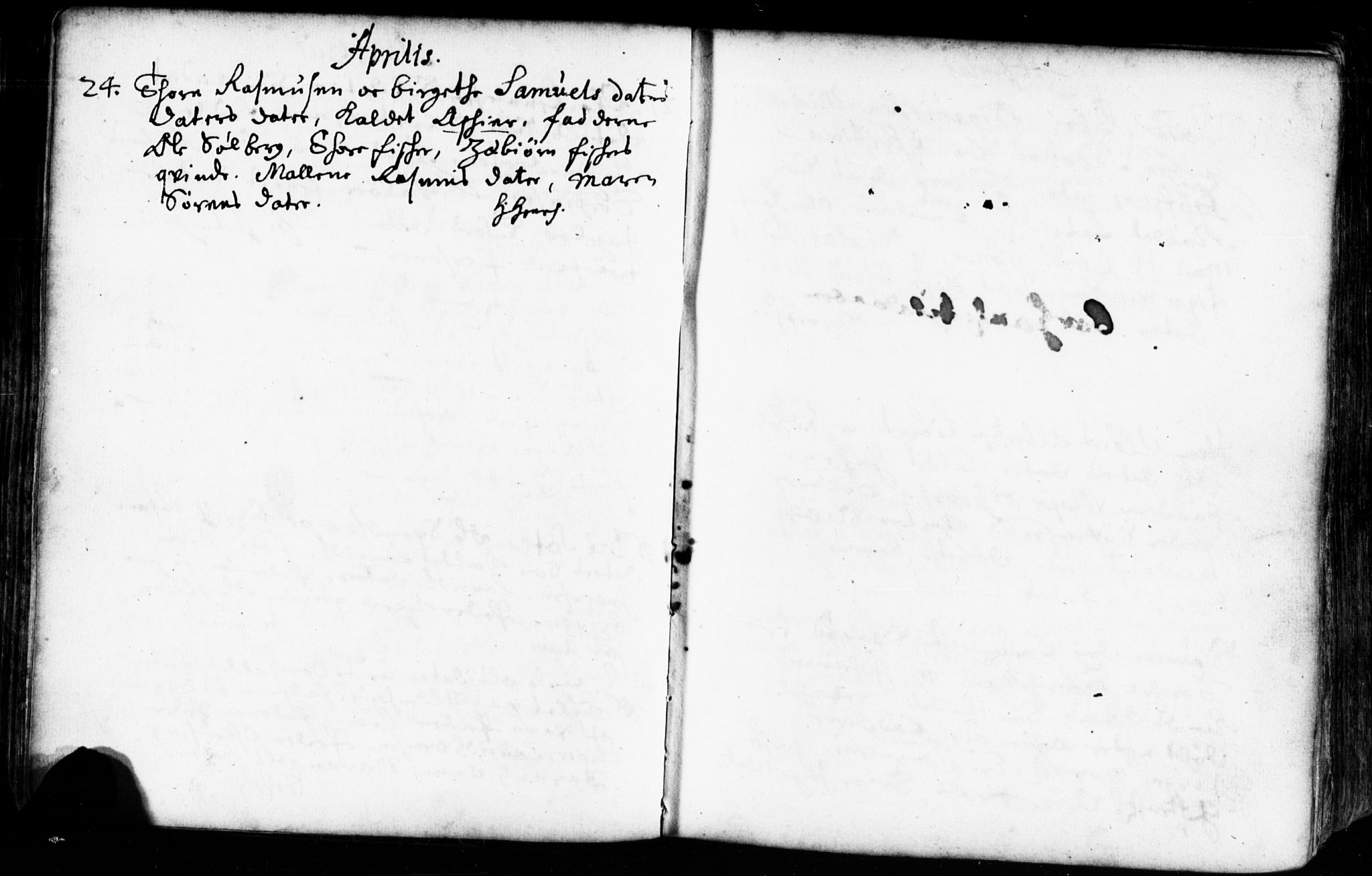 Domkirken sokneprestkontor, AV/SAST-A-101812/001/30/30BB/L0001: Klokkerbok nr. B 1, 1688-1714
