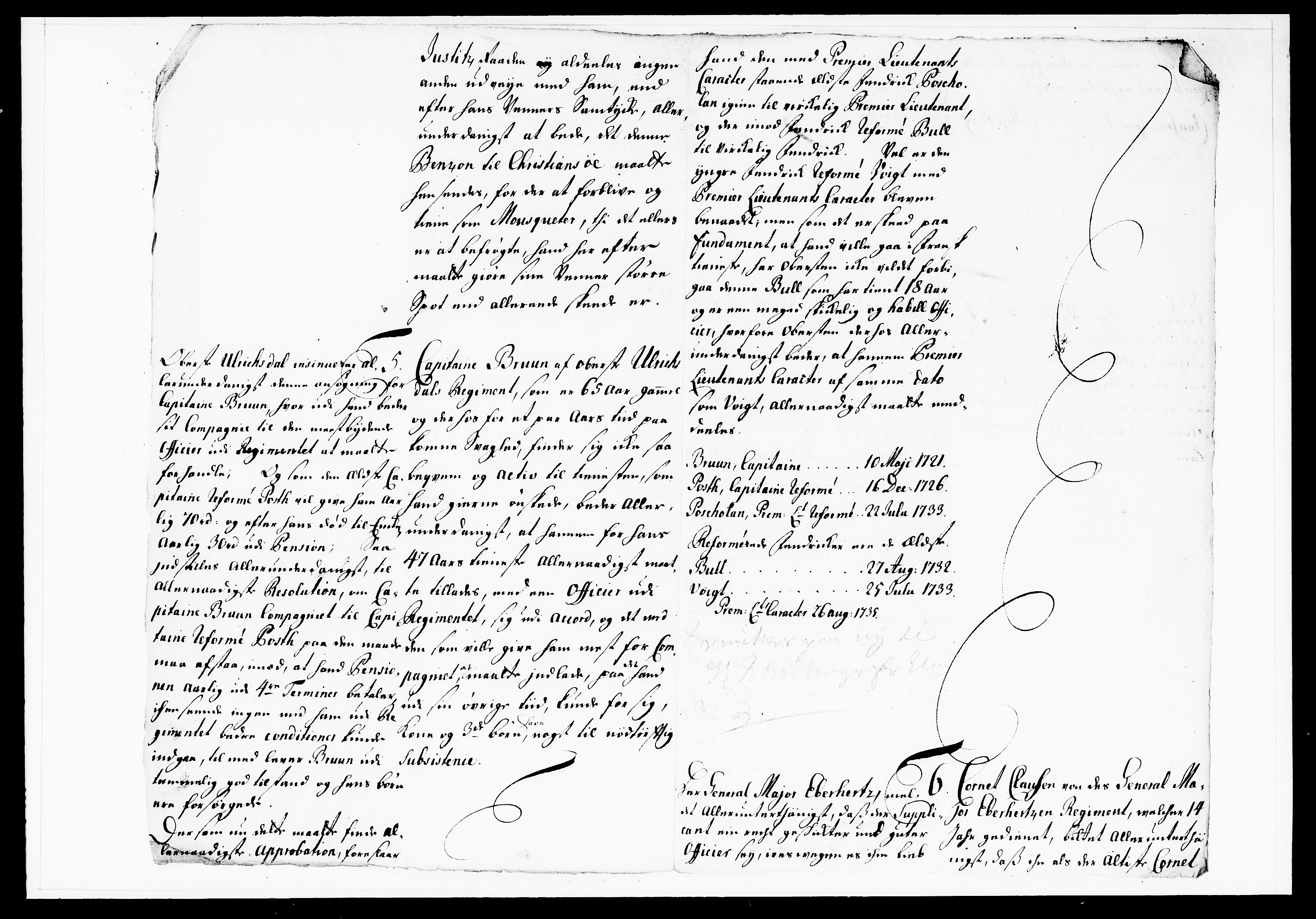 Krigskollegiet, Krigskancelliet, DRA/A-0006/-/1130-1137: Refererede sager, 1736, s. 125