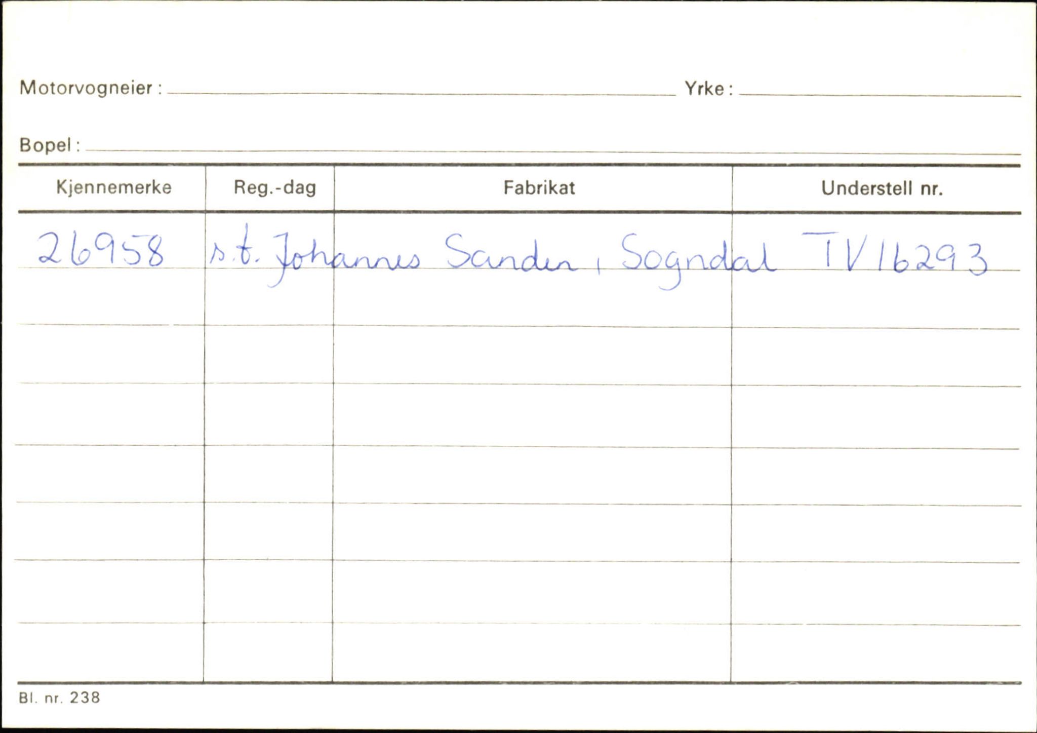 Statens vegvesen, Sogn og Fjordane vegkontor, AV/SAB-A-5301/4/F/L0124: Eigarregister Sogndal A-U, 1945-1975, s. 343