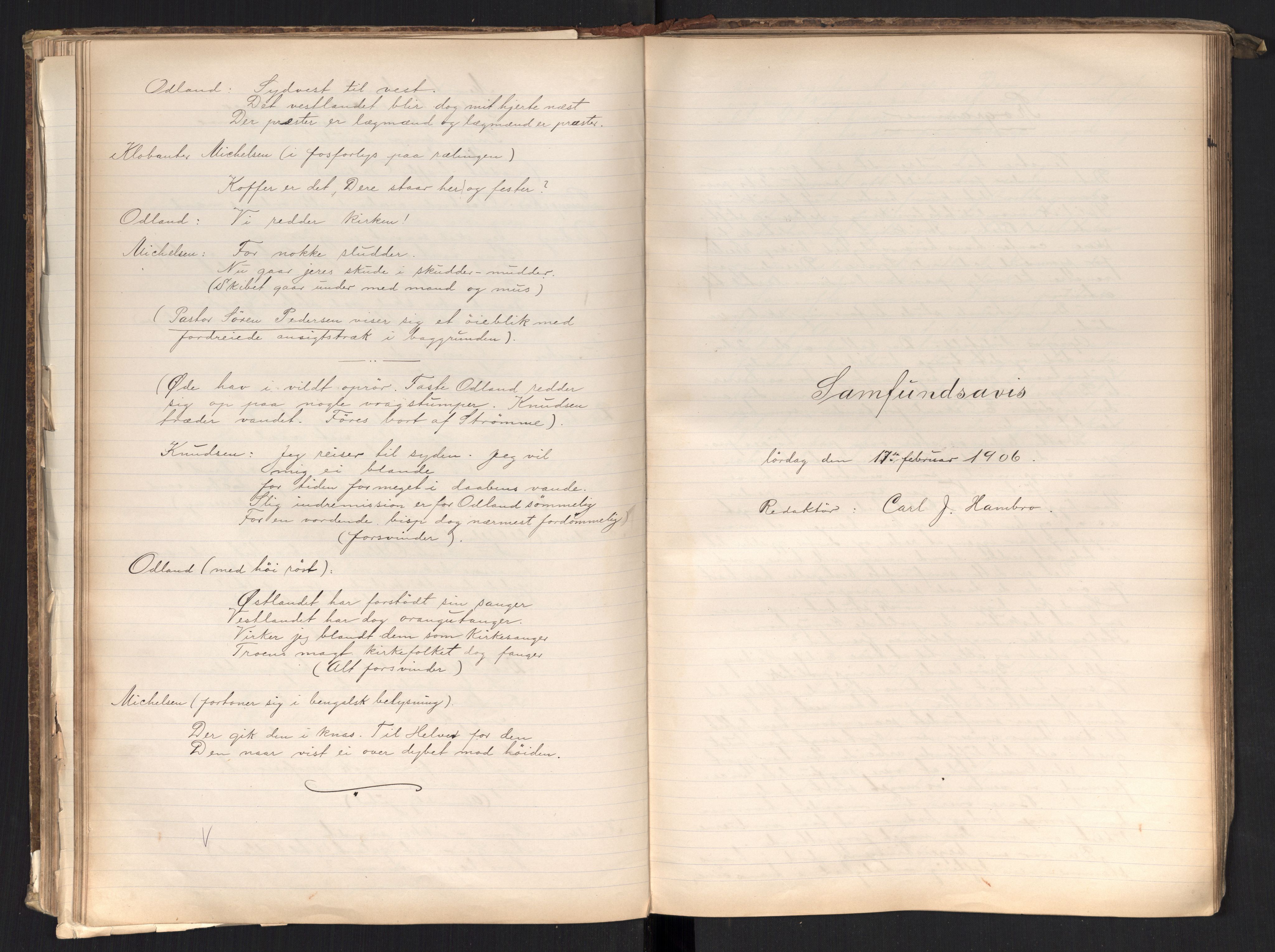 Det Norske Studentersamfund, AV/RA-PA-1322/X/Xa/L0017/0001: -- / Samfundsavisen (stort format), 1902-1904, s. 176