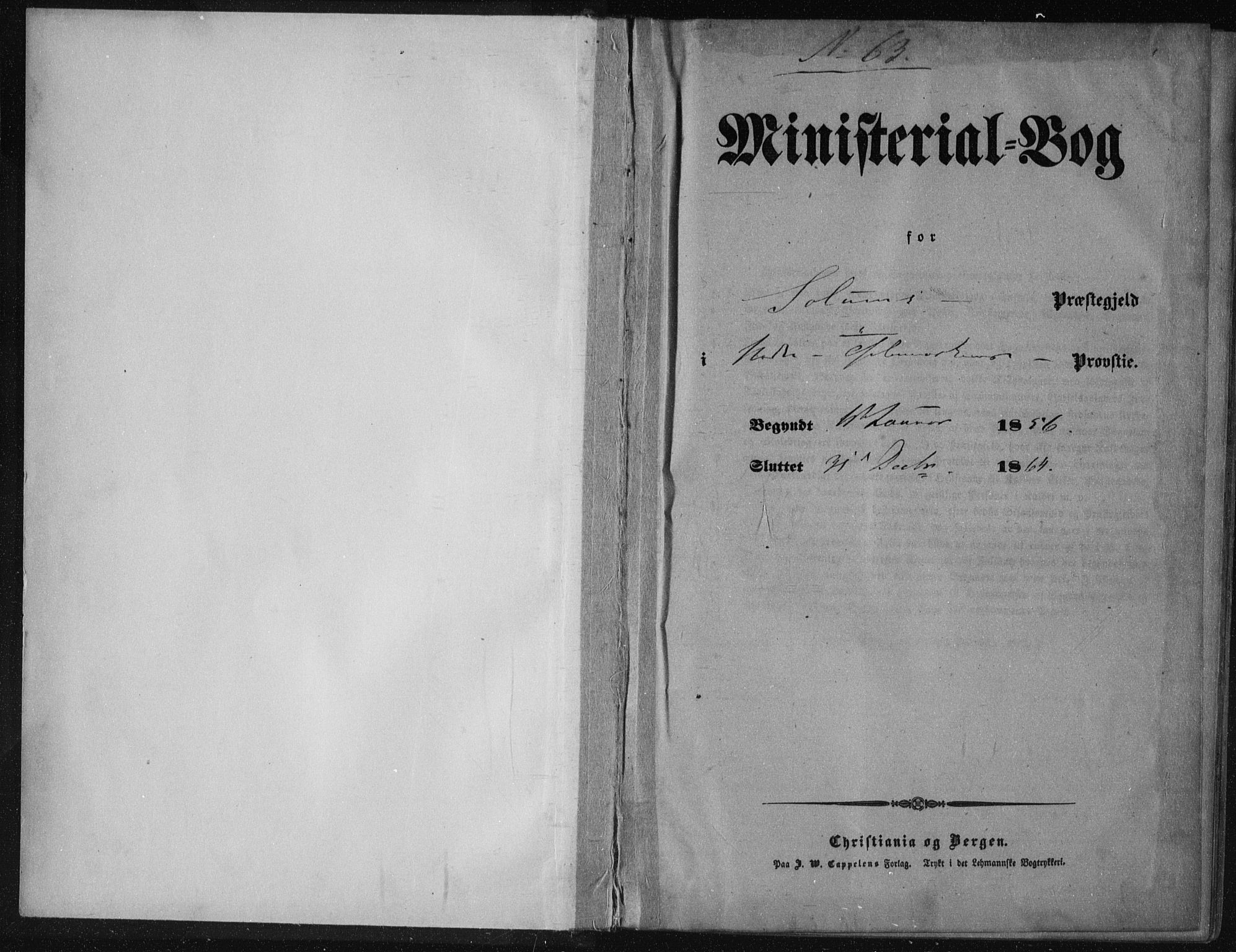 Solum kirkebøker, SAKO/A-306/F/Fa/L0007: Ministerialbok nr. I 7, 1856-1864