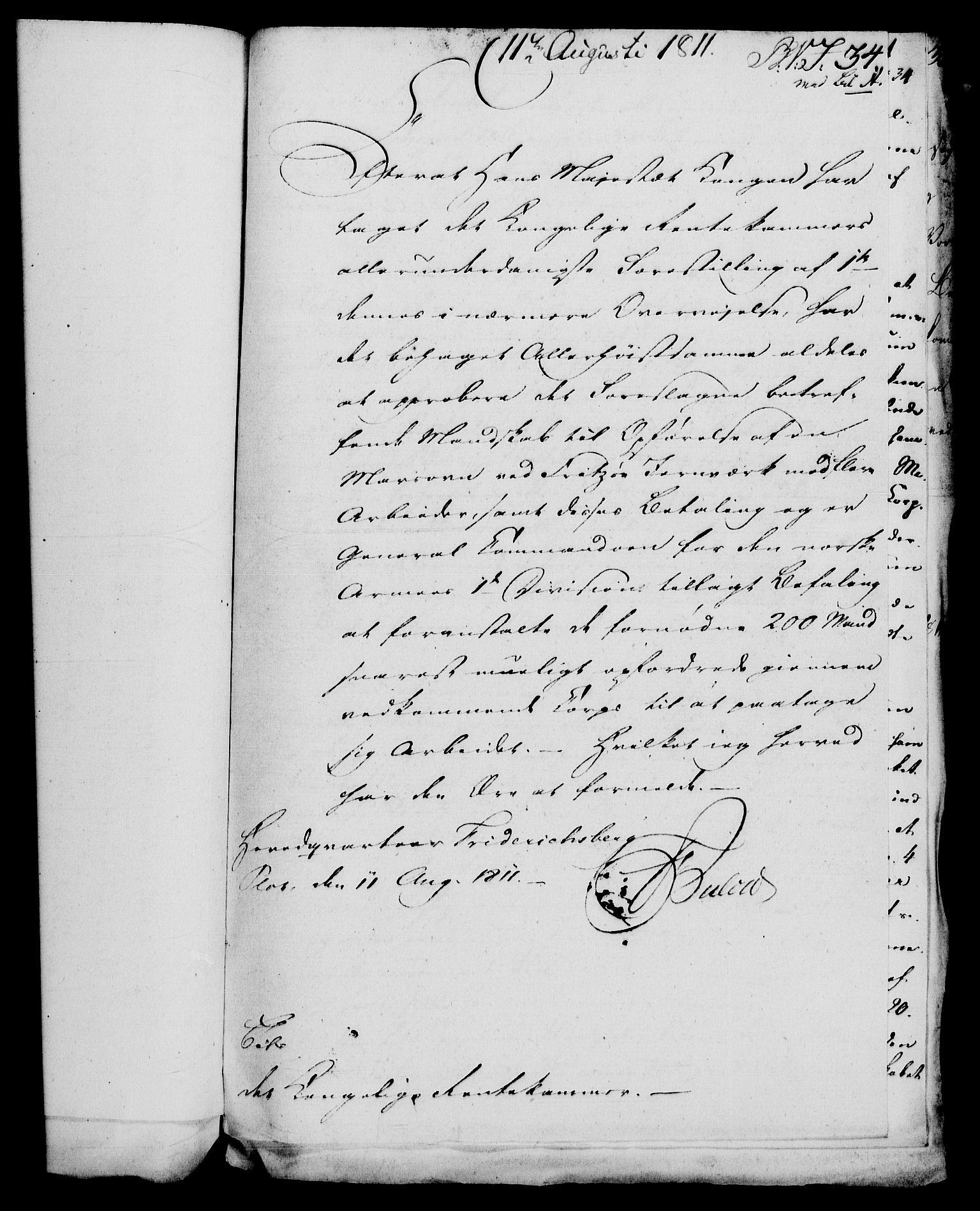 Rentekammeret, Renteskriverkontorene, AV/RA-EA-3115/M/Mf/Mfb/L0010: Relasjons- og resolusjonsprotokoll med register (merket RK 54.16), 1811-1812