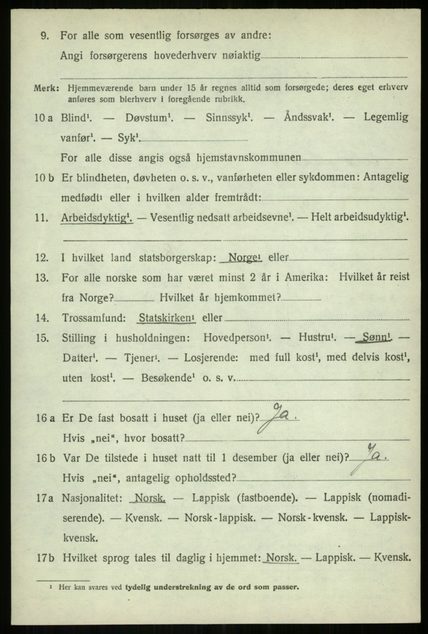 SATØ, Folketelling 1920 for 1924 Målselv herred, 1920, s. 1390