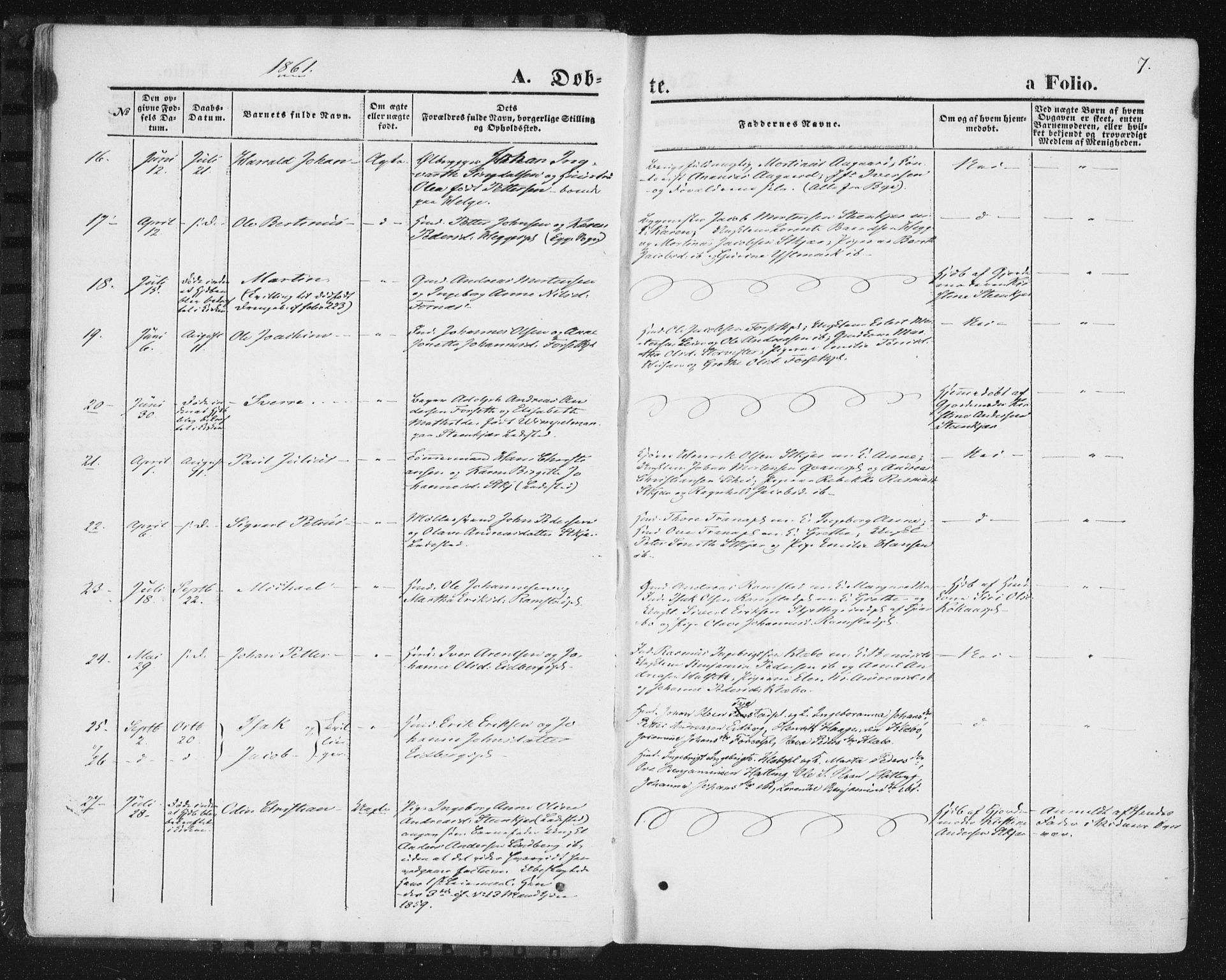 Ministerialprotokoller, klokkerbøker og fødselsregistre - Nord-Trøndelag, SAT/A-1458/746/L0447: Ministerialbok nr. 746A06, 1860-1877, s. 7