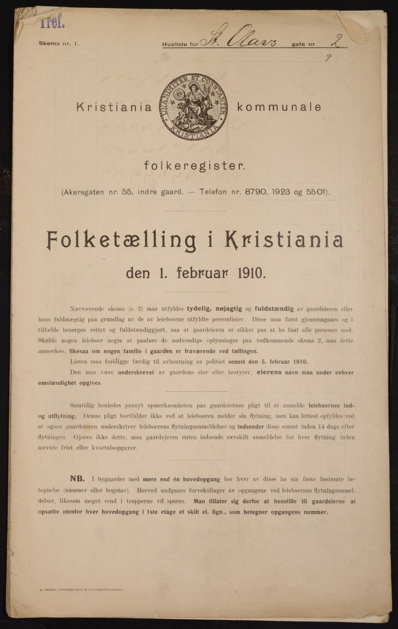 OBA, Kommunal folketelling 1.2.1910 for Kristiania, 1910, s. 84074