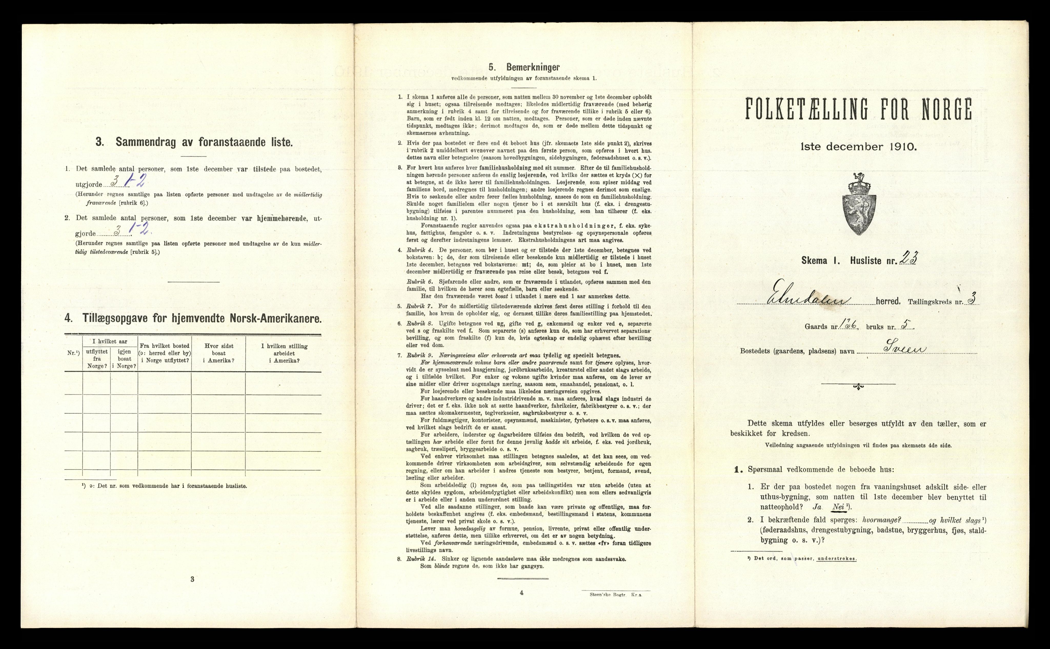 RA, Folketelling 1910 for 0541 Etnedal herred, 1910, s. 287