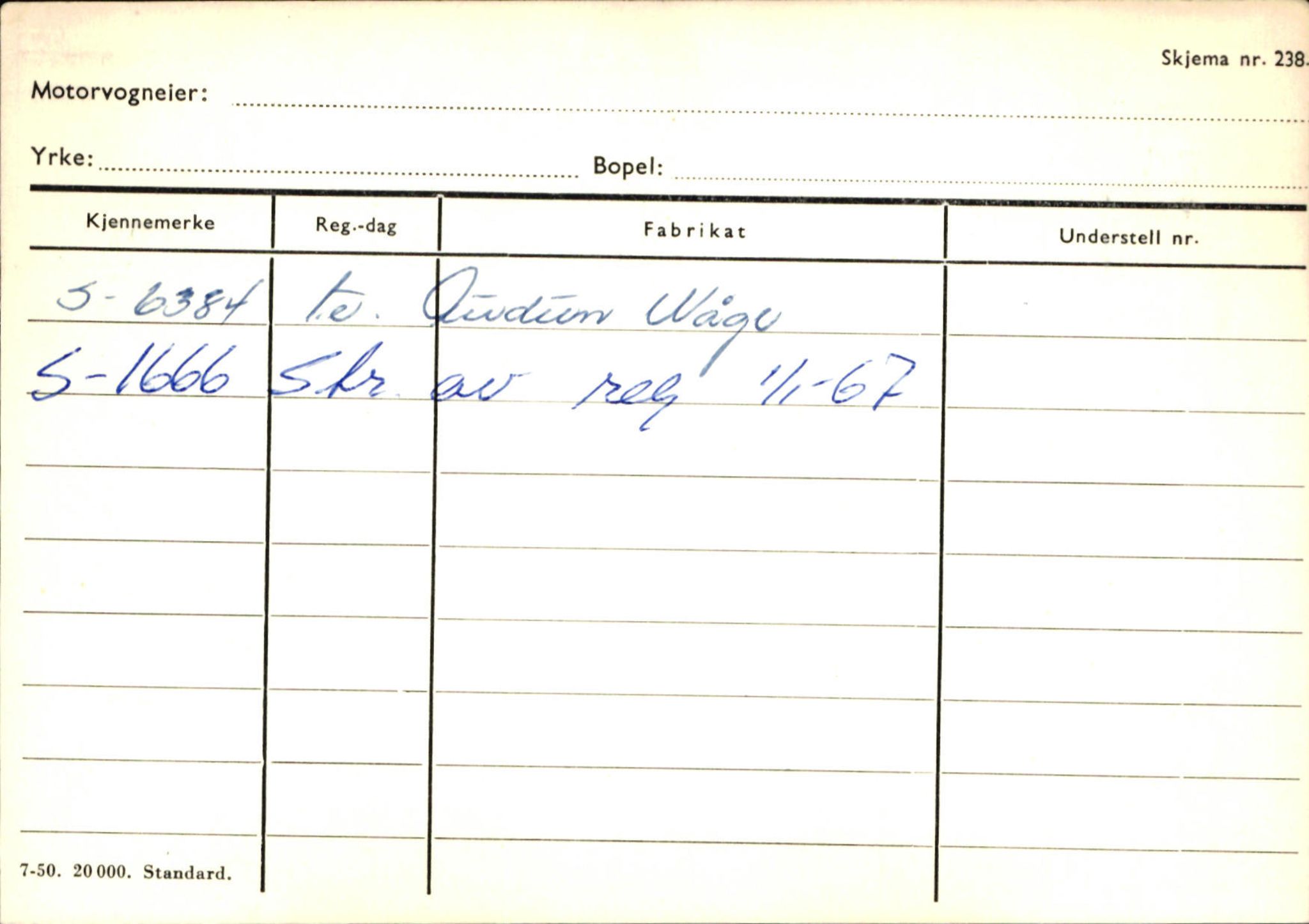 Statens vegvesen, Sogn og Fjordane vegkontor, SAB/A-5301/4/F/L0132: Eigarregister Askvoll A-Å. Balestrand A-Å, 1945-1975, s. 1393