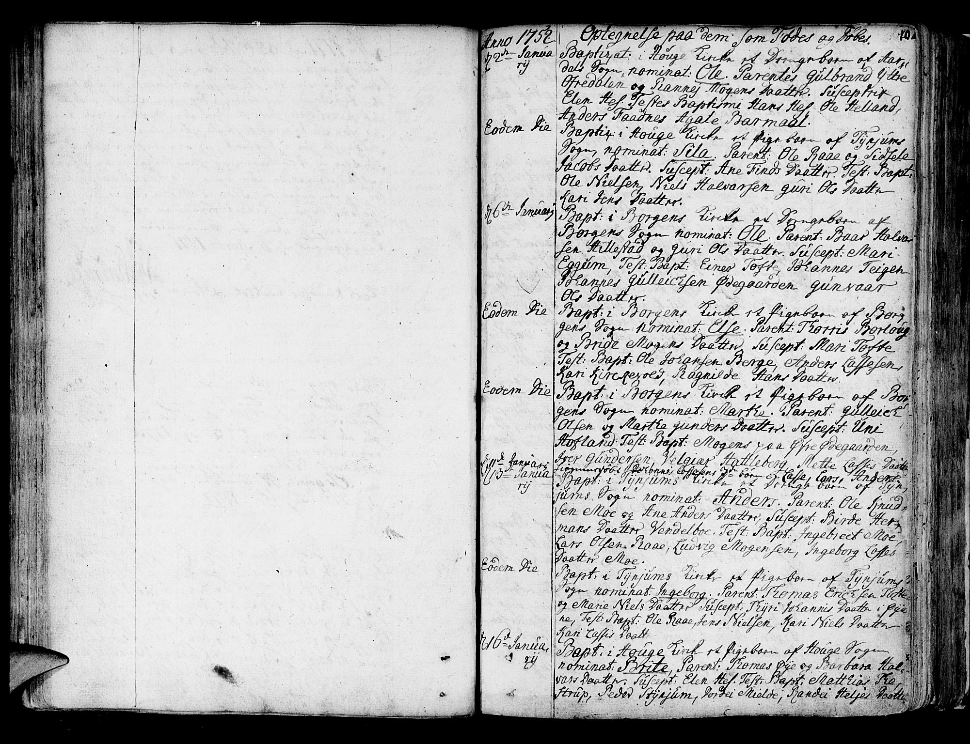 Lærdal sokneprestembete, SAB/A-81201: Ministerialbok nr. A 2, 1752-1782, s. 101