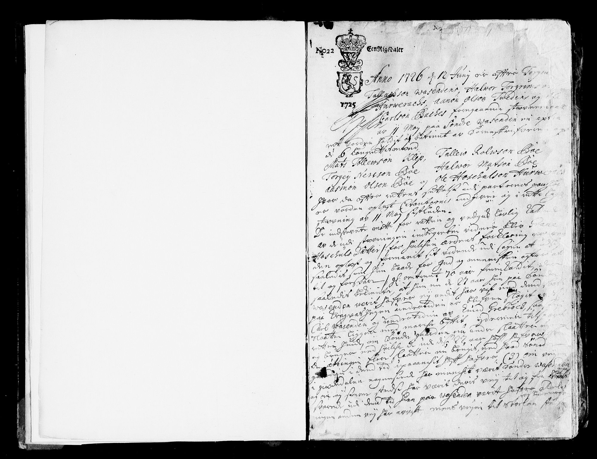 Setesdal sorenskriveri, AV/SAK-1221-0011/F/Fa/L0009: Tingbok nr 4, 1726-1738, s. 0-1