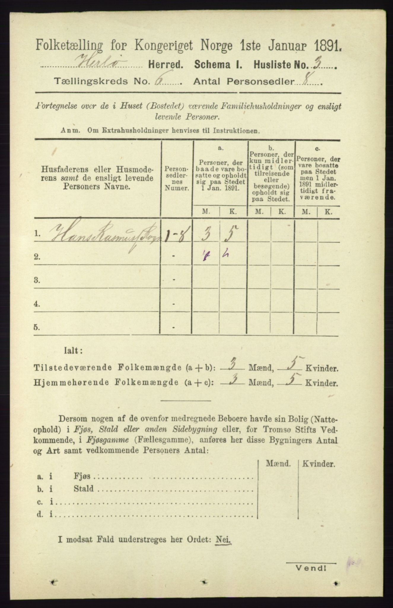 RA, Folketelling 1891 for 1258 Herdla herred, 1891, s. 2553