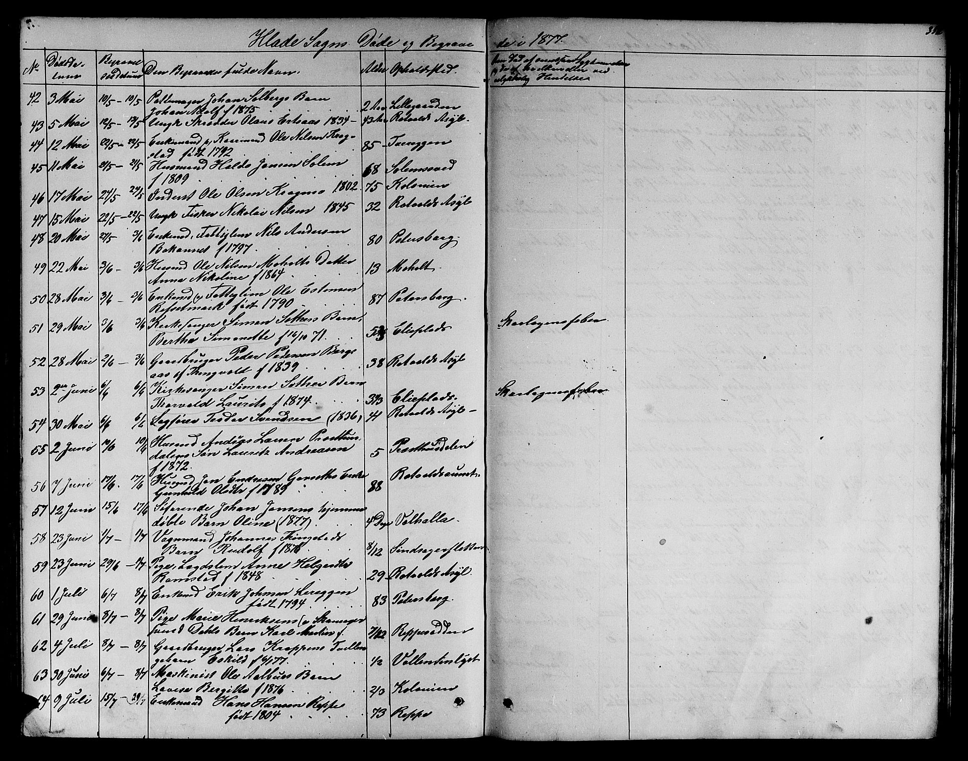 Ministerialprotokoller, klokkerbøker og fødselsregistre - Sør-Trøndelag, SAT/A-1456/606/L0311: Klokkerbok nr. 606C07, 1860-1877, s. 351