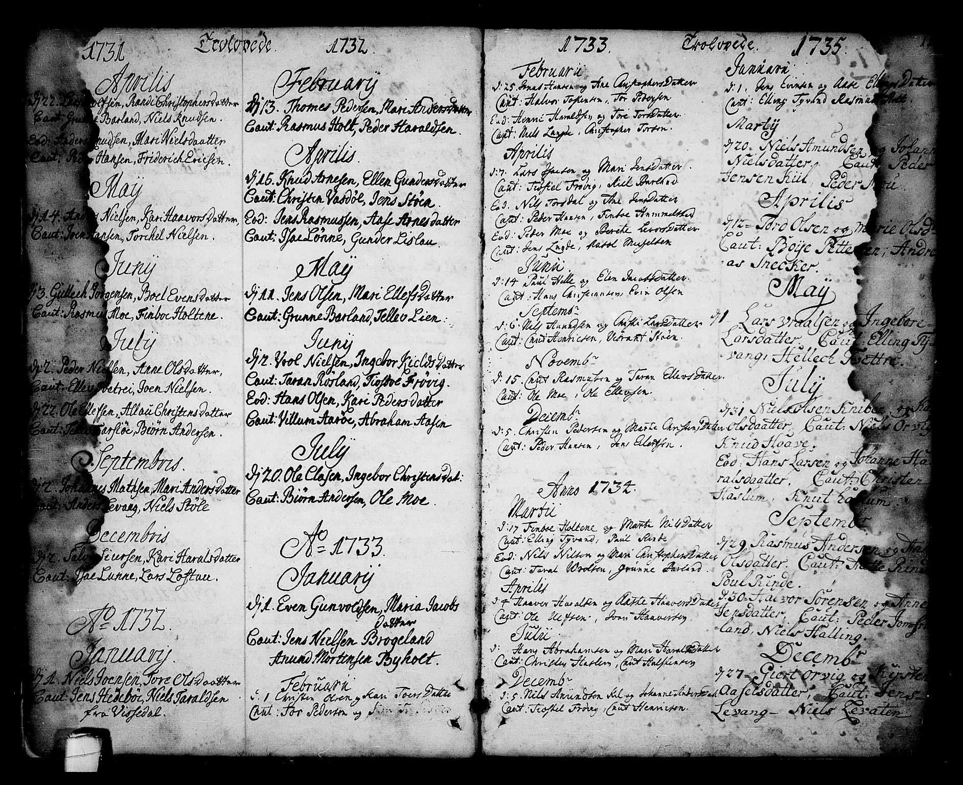 Sannidal kirkebøker, AV/SAKO-A-296/F/Fa/L0001: Ministerialbok nr. 1, 1702-1766, s. 10-11