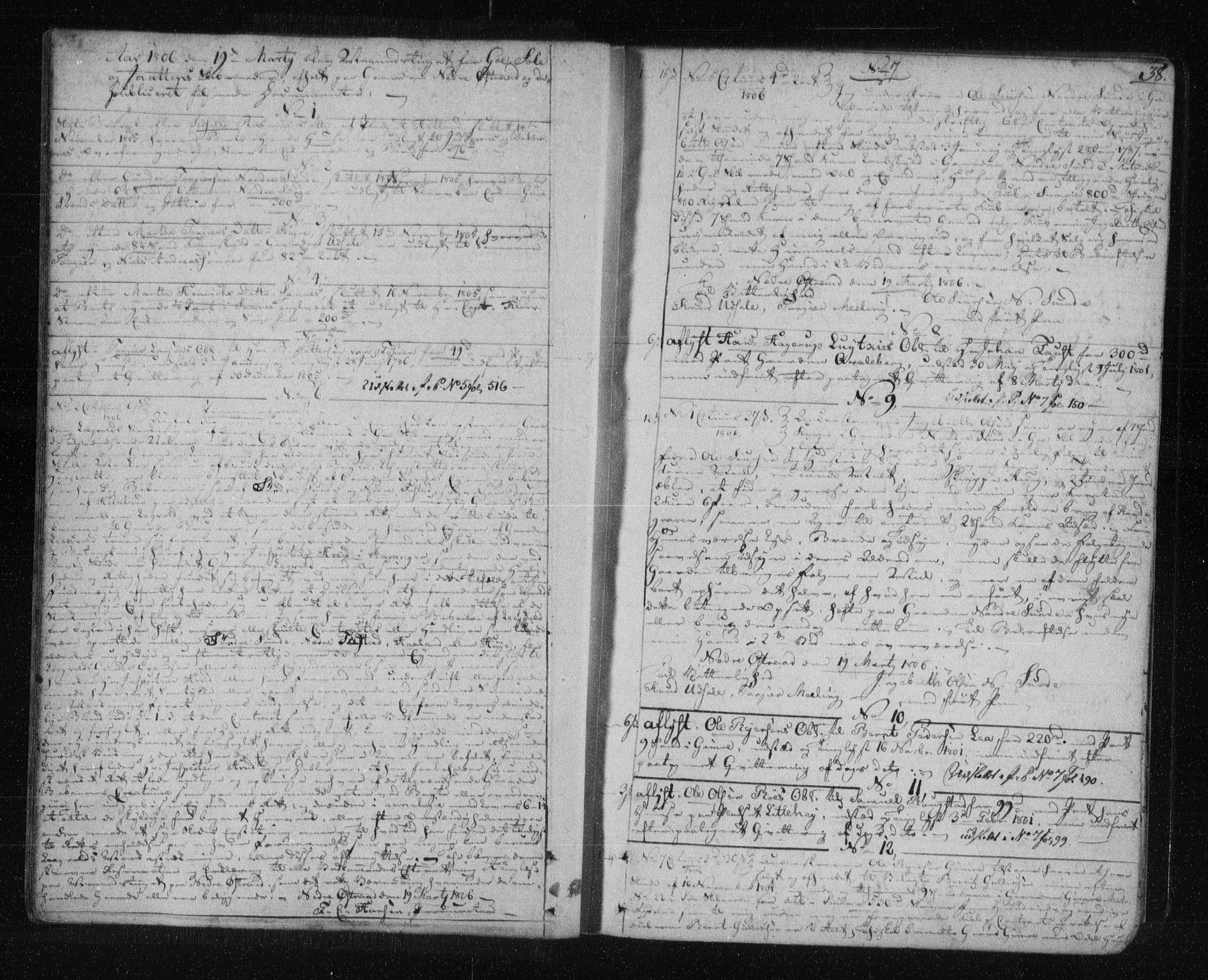 Jæren og Dalane sorenskriveri, AV/SAST-A-100306/4/41/41B/L0011: Pantebok nr. 8, 1805-1812, s. 38