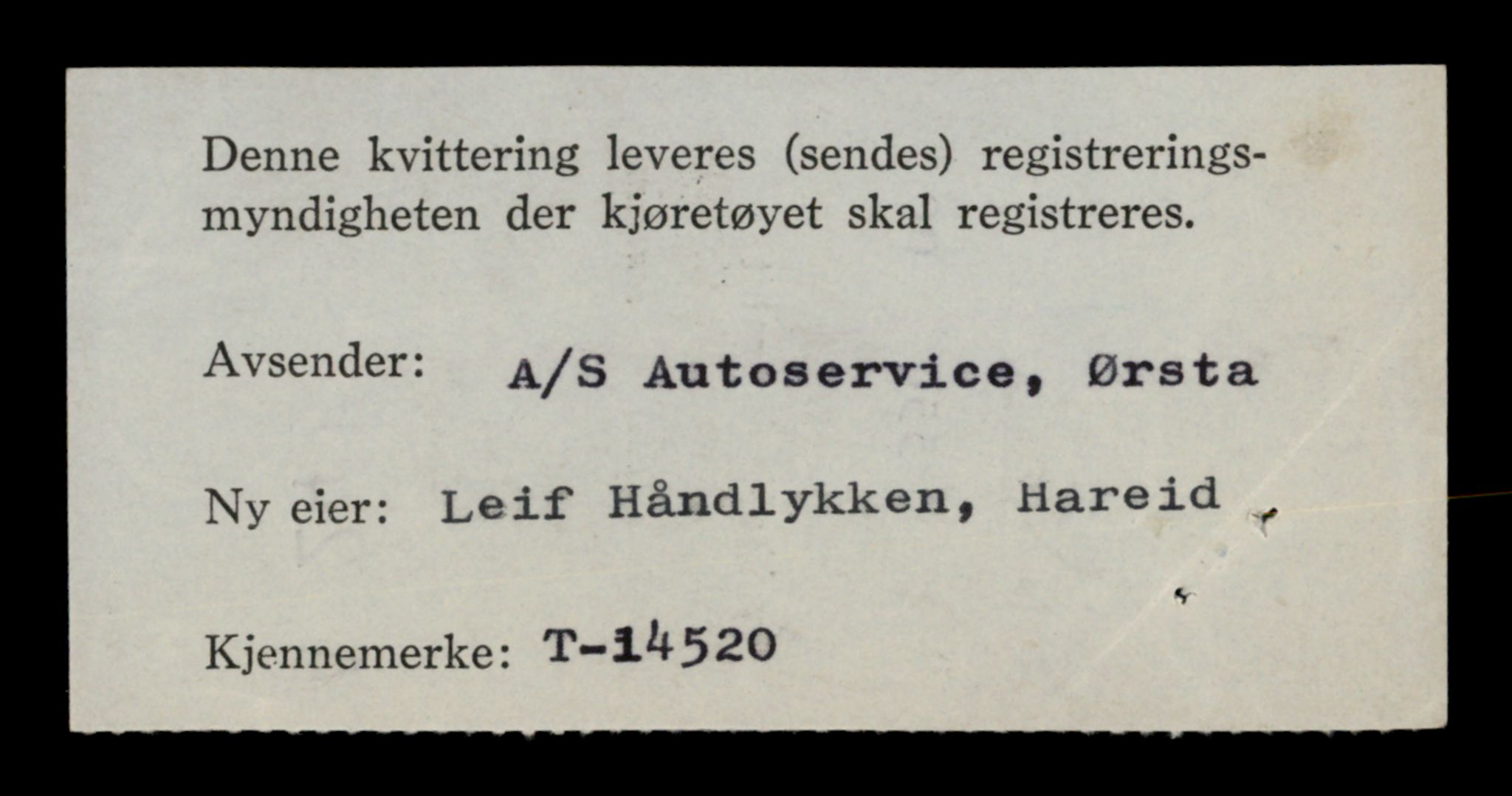 Møre og Romsdal vegkontor - Ålesund trafikkstasjon, AV/SAT-A-4099/F/Fe/L0046: Registreringskort for kjøretøy T 14445 - T 14579, 1927-1998
