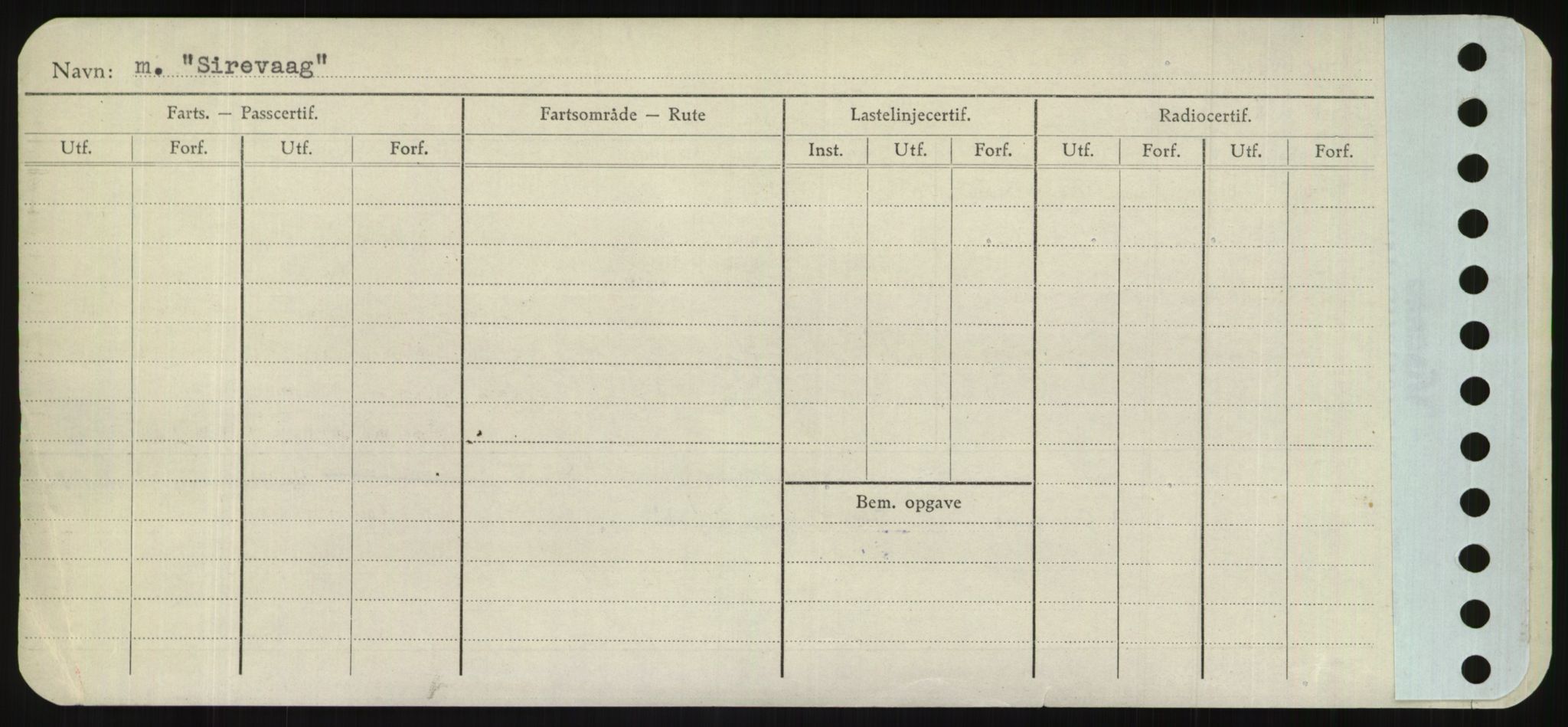 Sjøfartsdirektoratet med forløpere, Skipsmålingen, RA/S-1627/H/Hd/L0033: Fartøy, Sevi-Sjø, s. 268