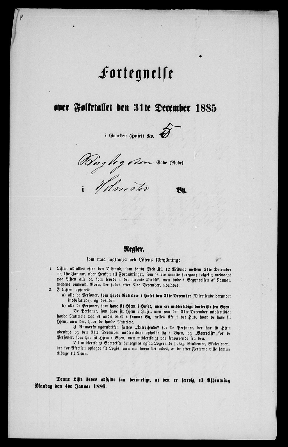 SAKO, Folketelling 1885 for 0603 Holmsbu ladested, 1885, s. 8