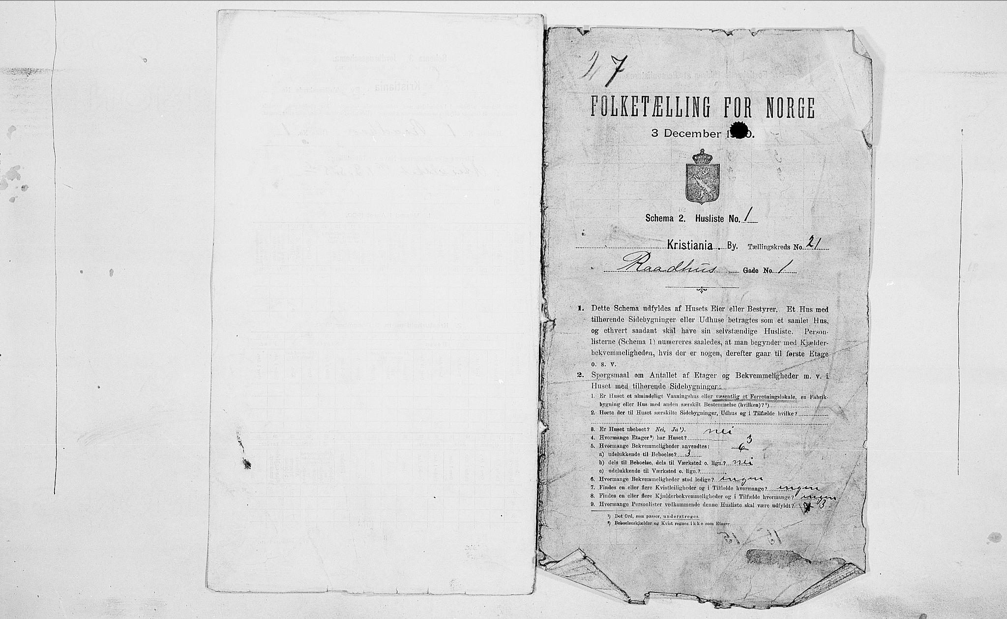 SAO, Folketelling 1900 for 0301 Kristiania kjøpstad, 1900, s. 73472