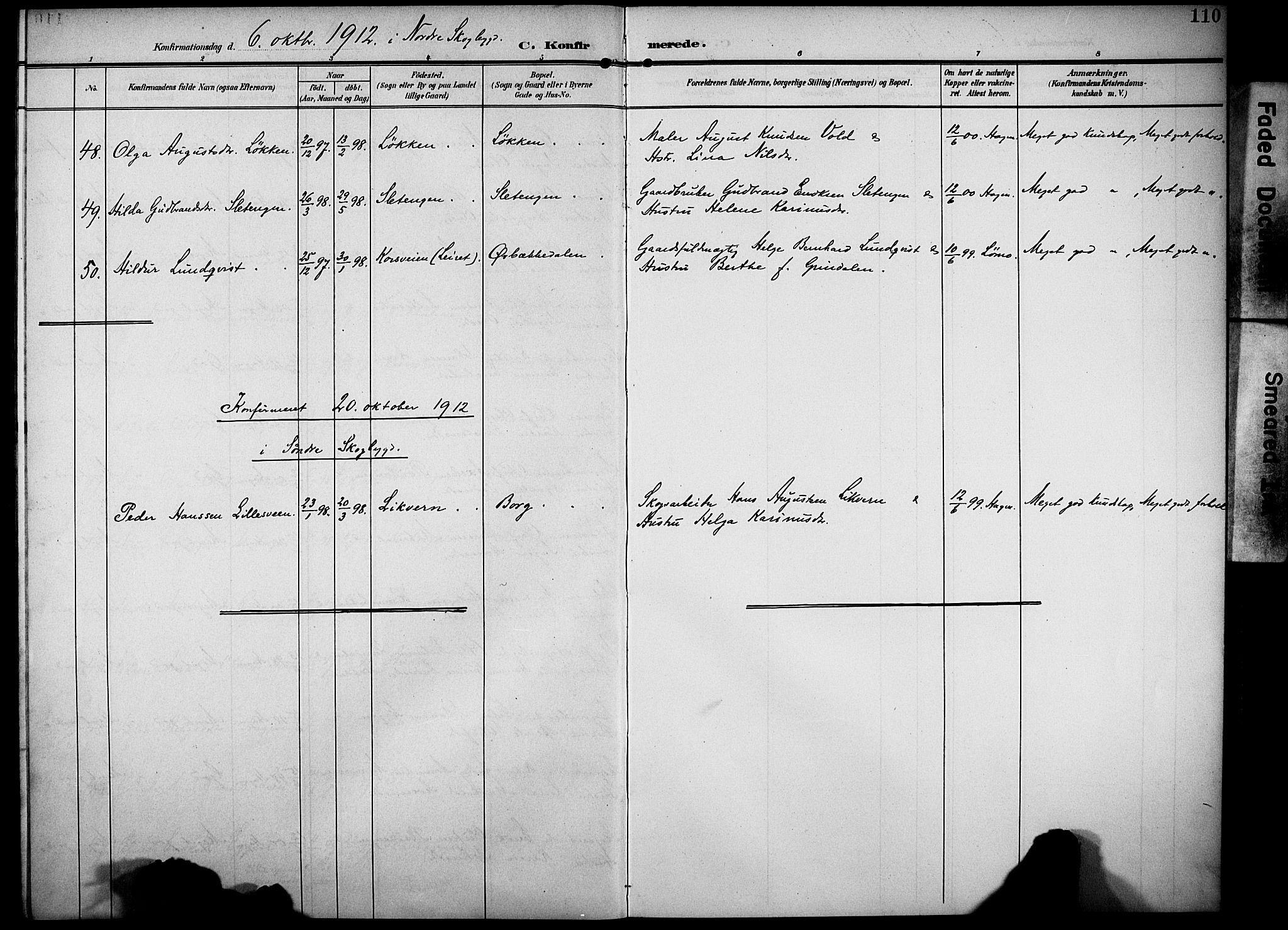 Elverum prestekontor, AV/SAH-PREST-044/H/Ha/Haa/L0016: Ministerialbok nr. 16, 1903-1912, s. 110