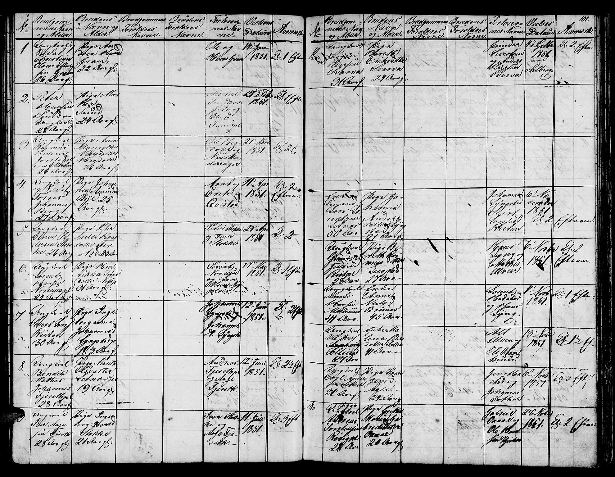 Ministerialprotokoller, klokkerbøker og fødselsregistre - Nord-Trøndelag, AV/SAT-A-1458/730/L0299: Klokkerbok nr. 730C02, 1849-1871, s. 101