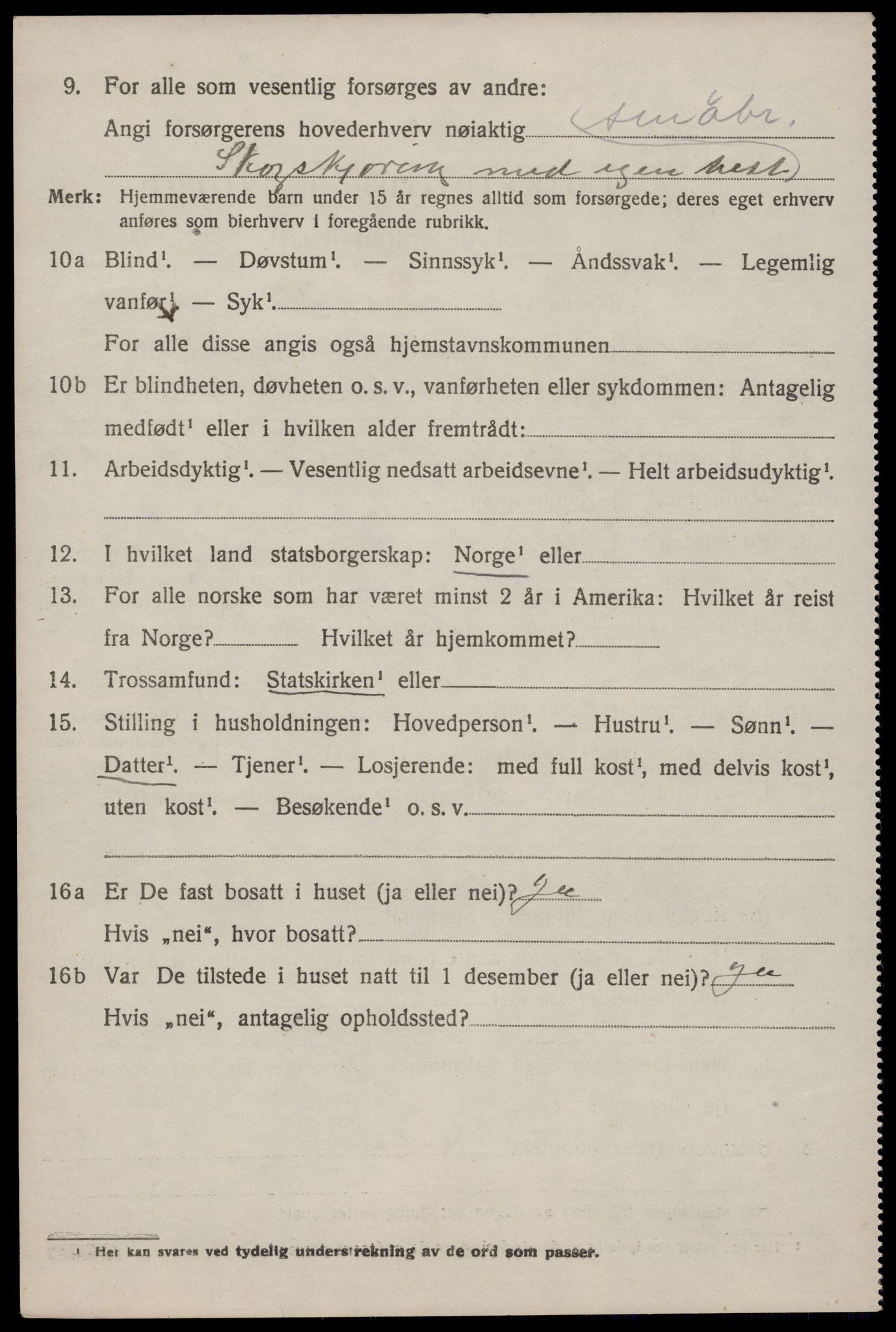 SAKO, Folketelling 1920 for 0833 Lårdal herred, 1920, s. 1638