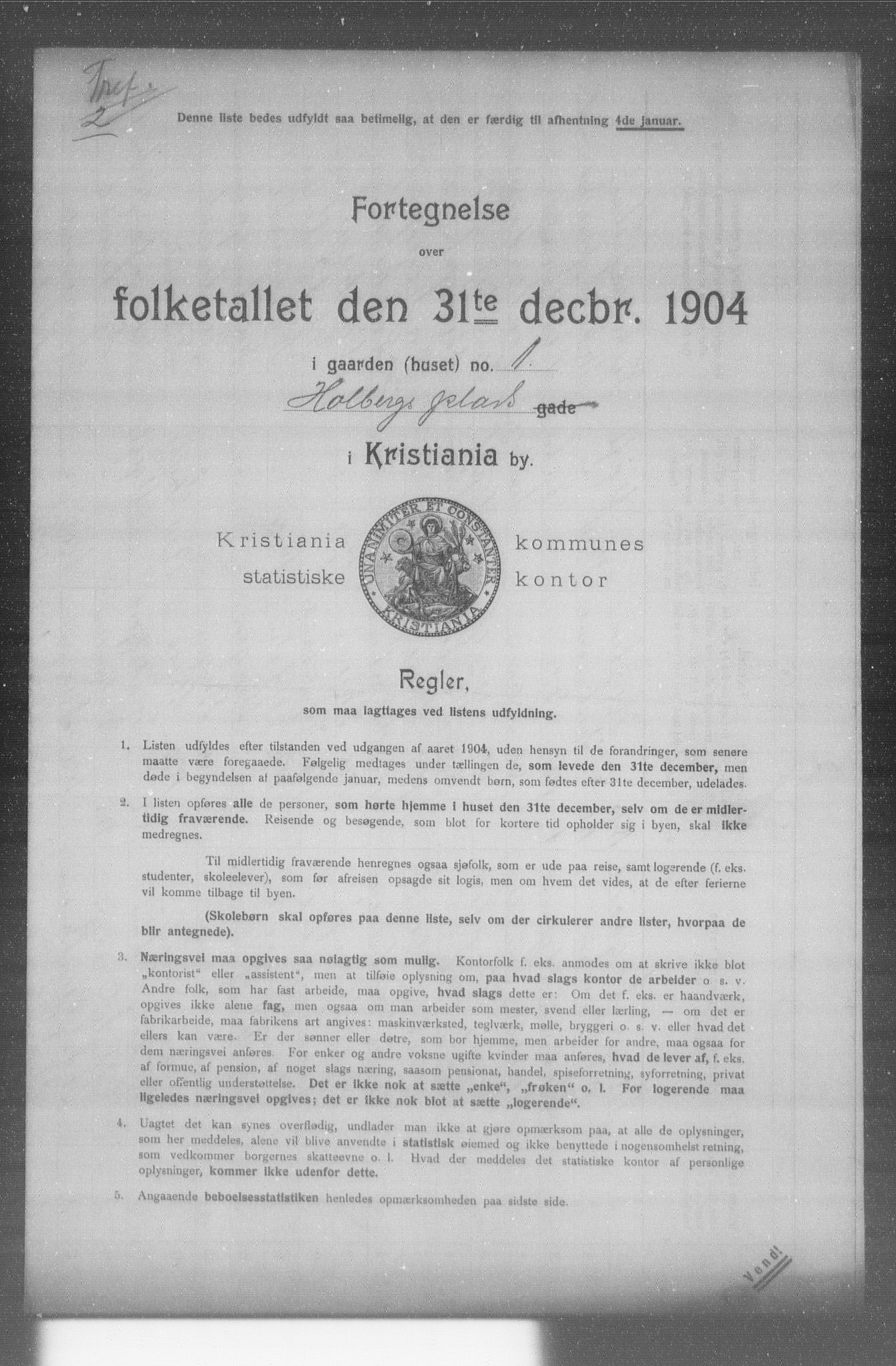 OBA, Kommunal folketelling 31.12.1904 for Kristiania kjøpstad, 1904, s. 7803