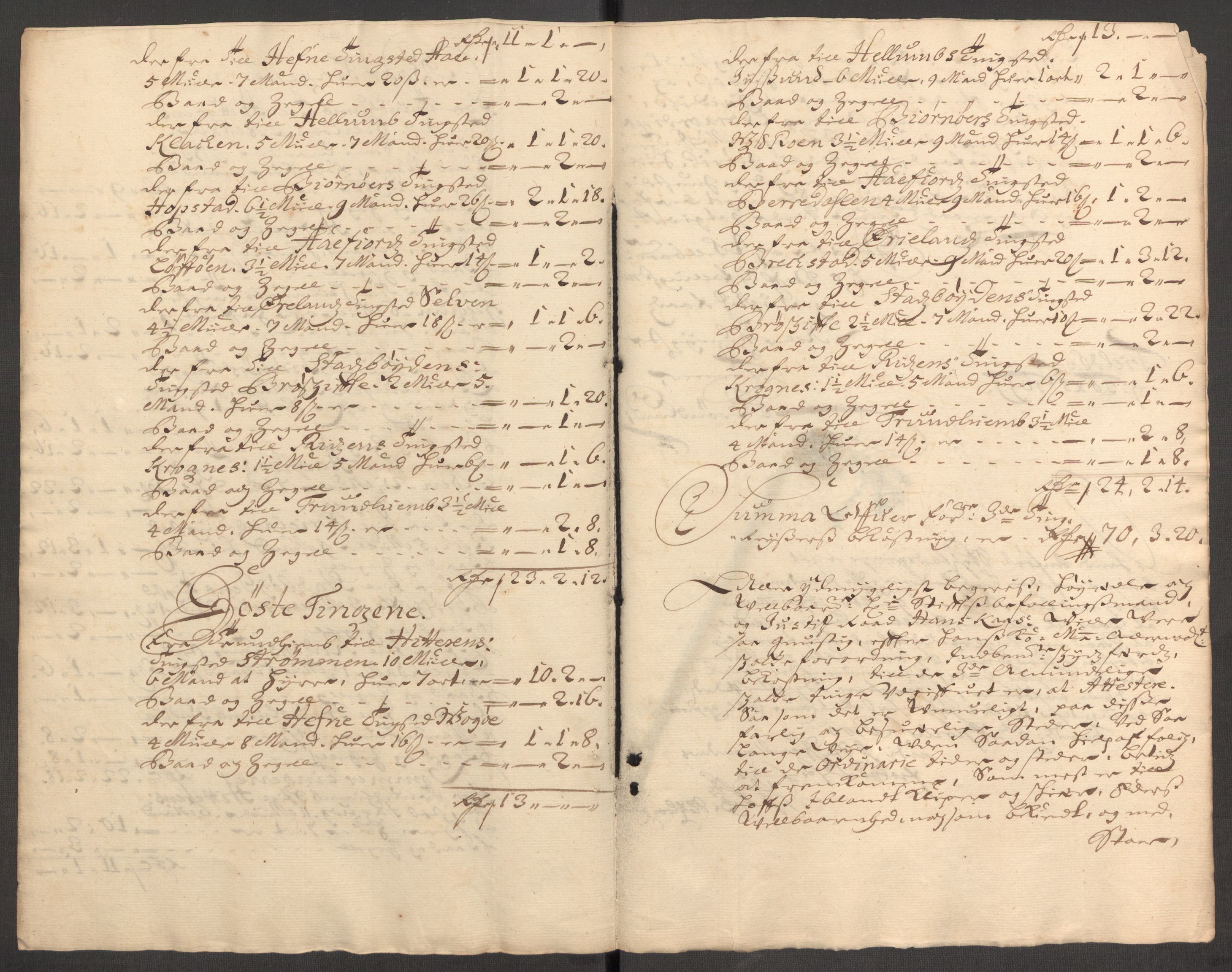 Rentekammeret inntil 1814, Reviderte regnskaper, Fogderegnskap, RA/EA-4092/R57/L3853: Fogderegnskap Fosen, 1698-1699, s. 378