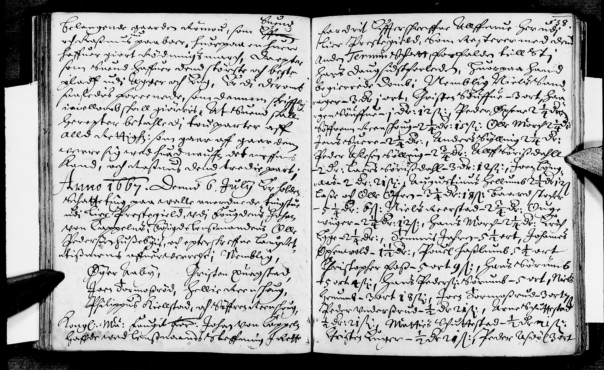 Lier, Røyken og Hurum sorenskriveri, SAKO/A-89/F/Fa/L0008: Tingbok, 1667, s. 38